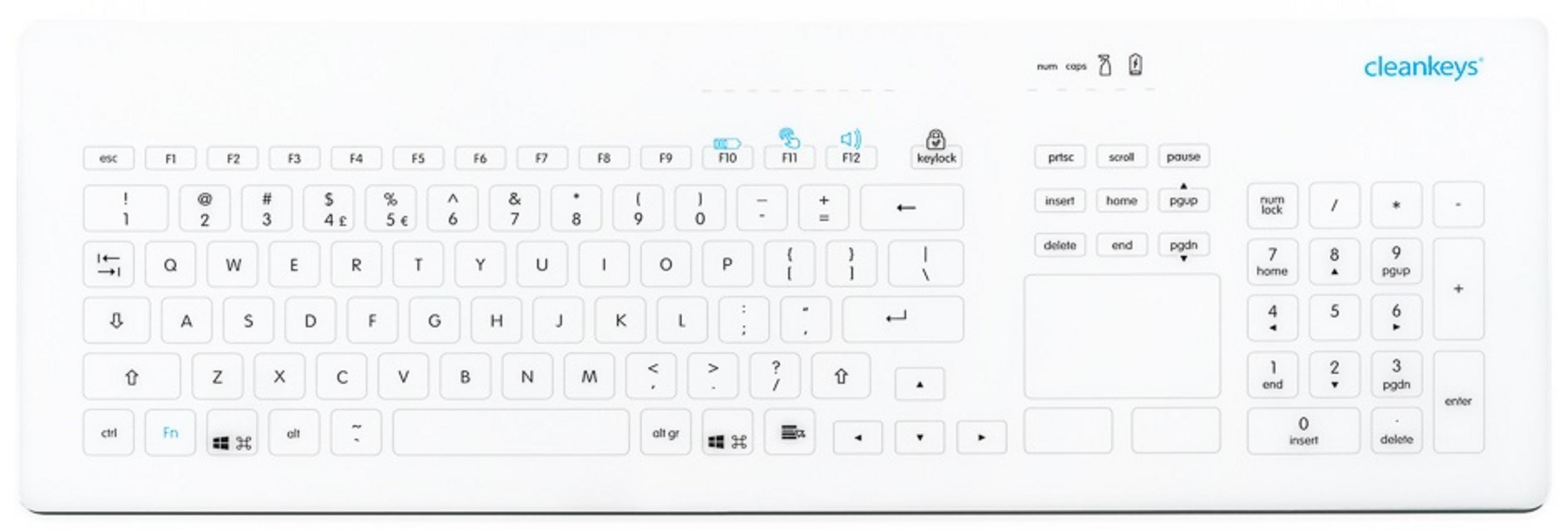 GETT Cleankeys CK4W Glass Keyboard