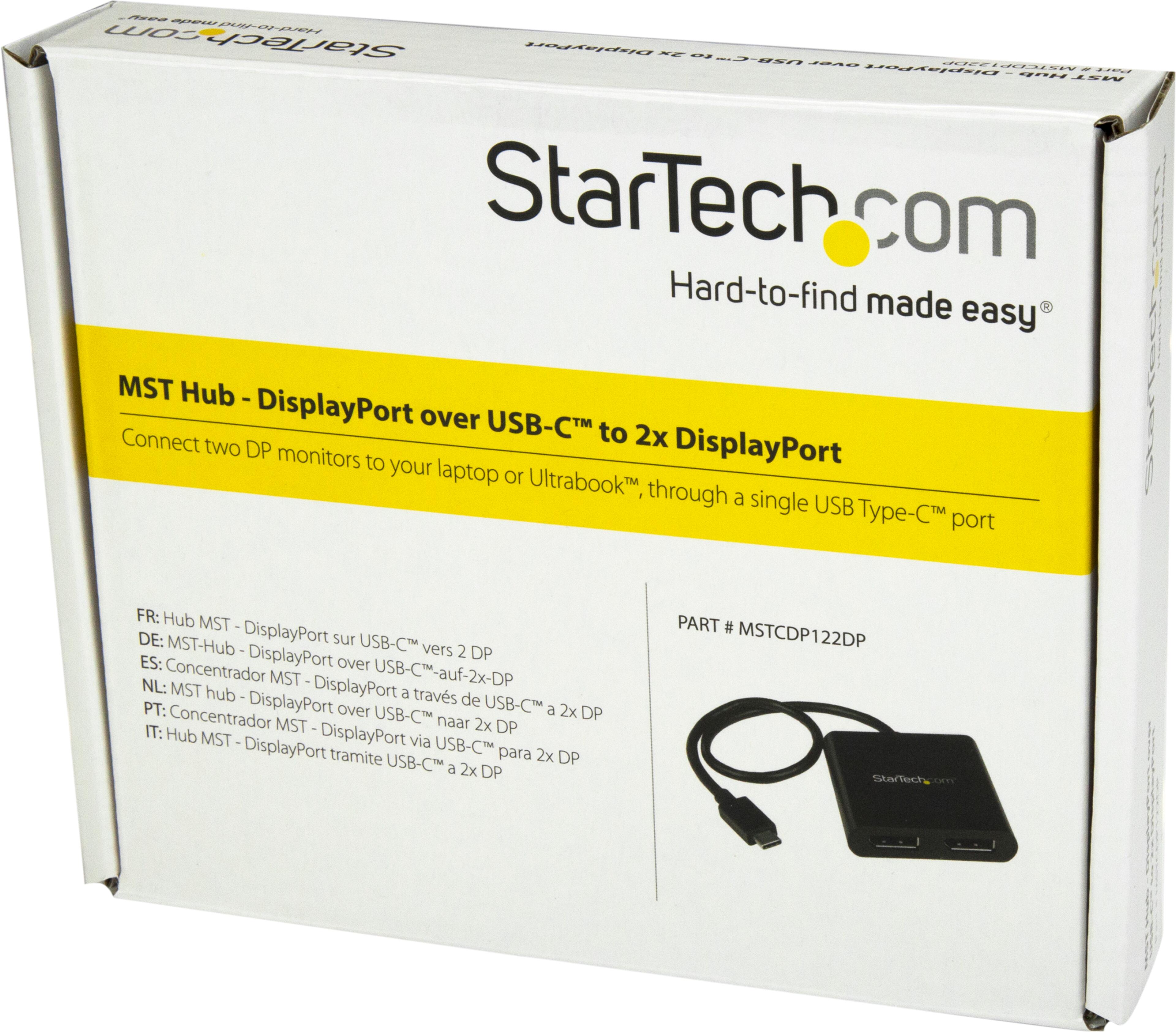 Adapter USB-C/m-2x DisplayPort/f