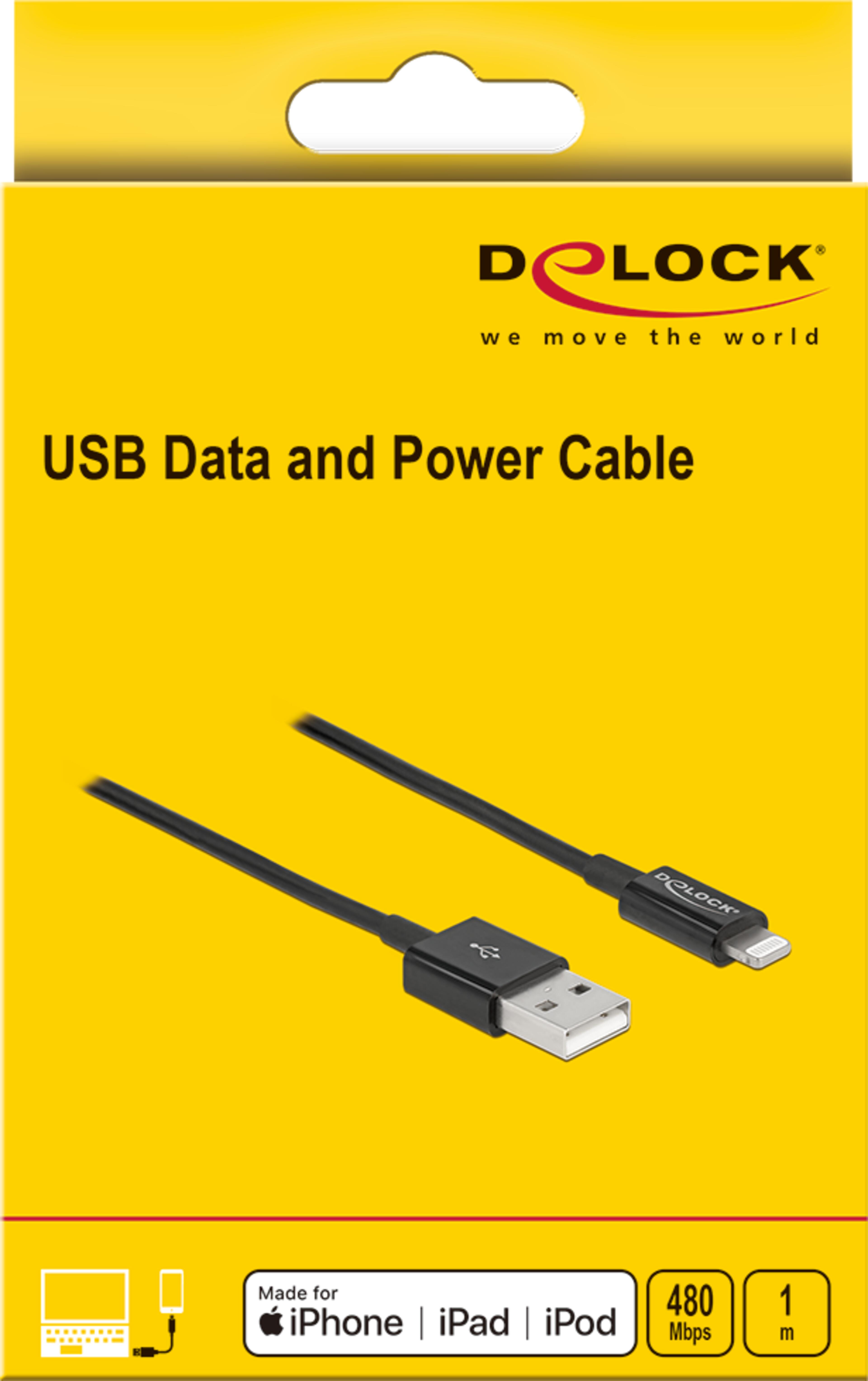 Delock USB-A - Lightning Cable 1m