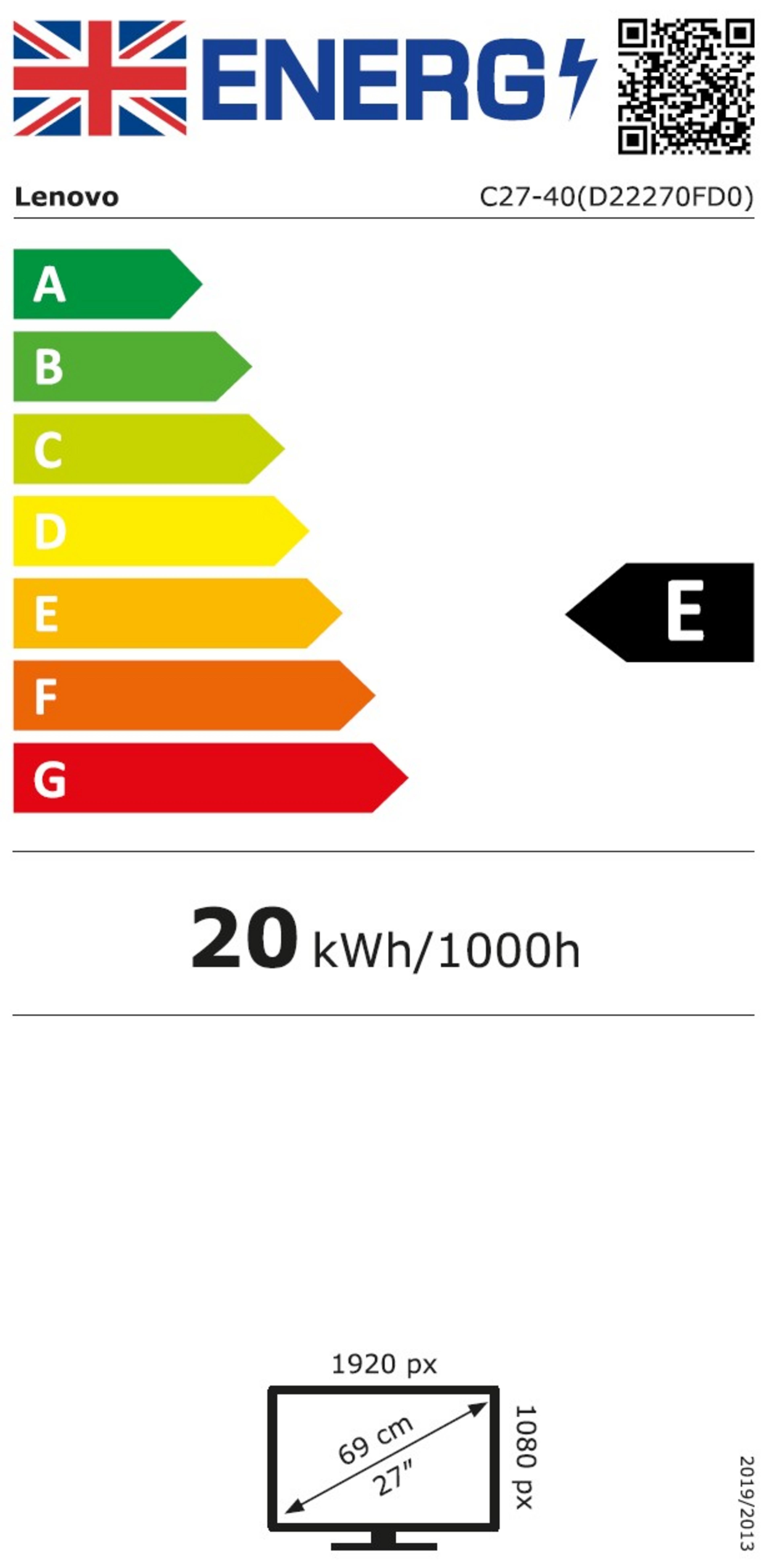 Lenovo C27-40 Monitor
