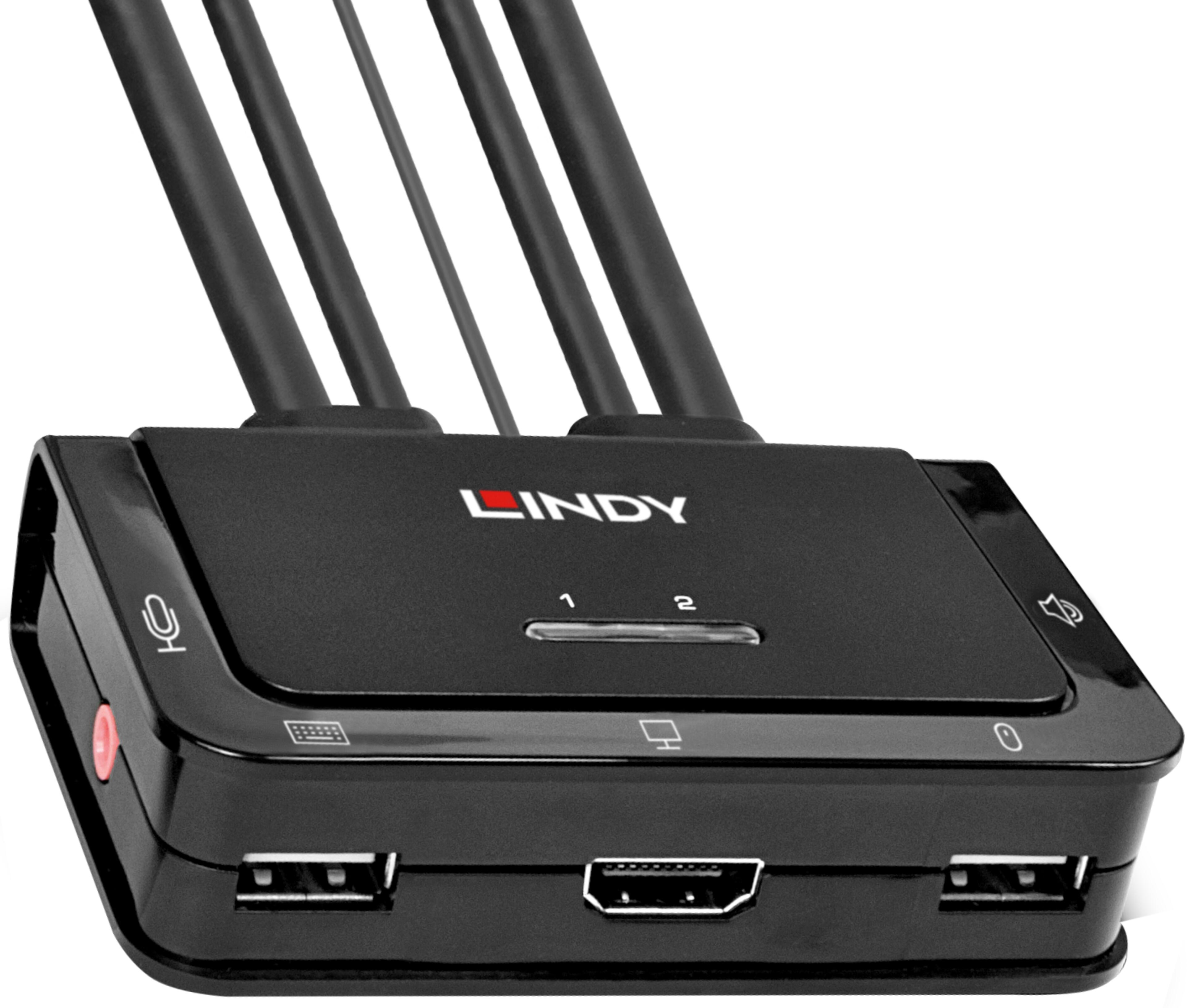 LINDY KVM-Switch Cable HDMI 2-Port