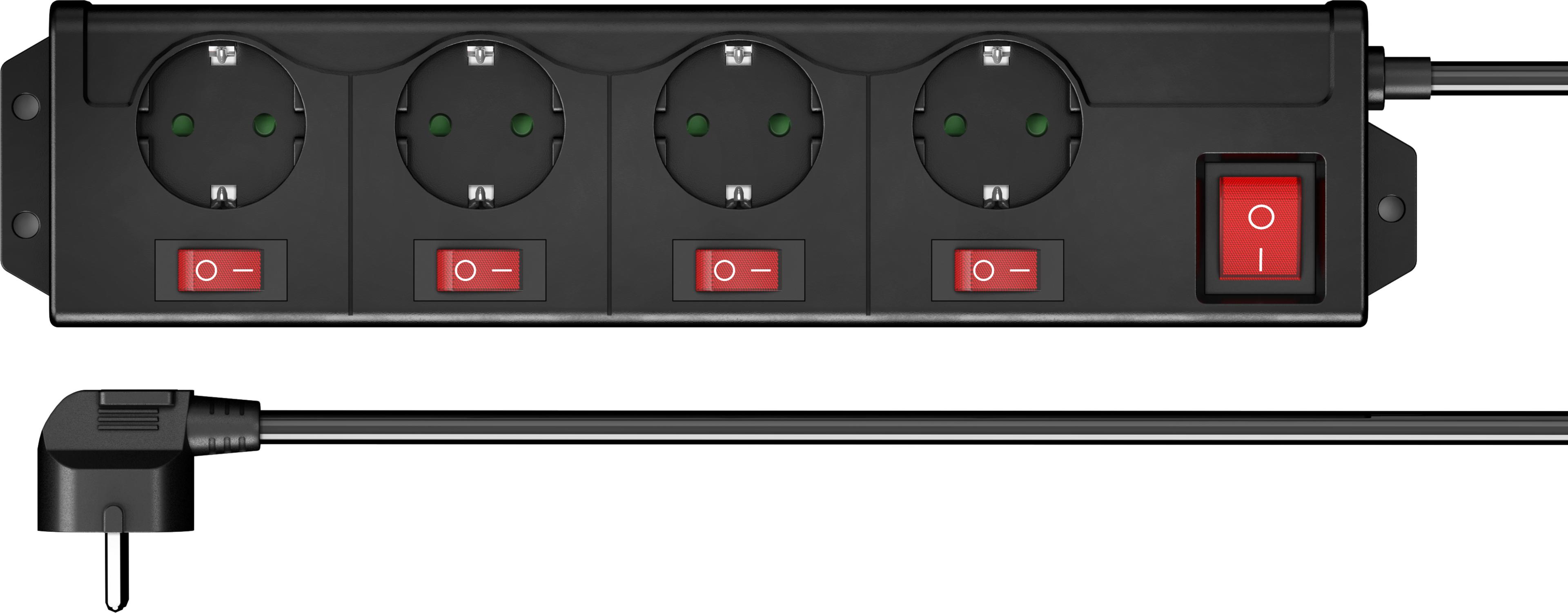 Power Strip 4-way 1.4m Switch