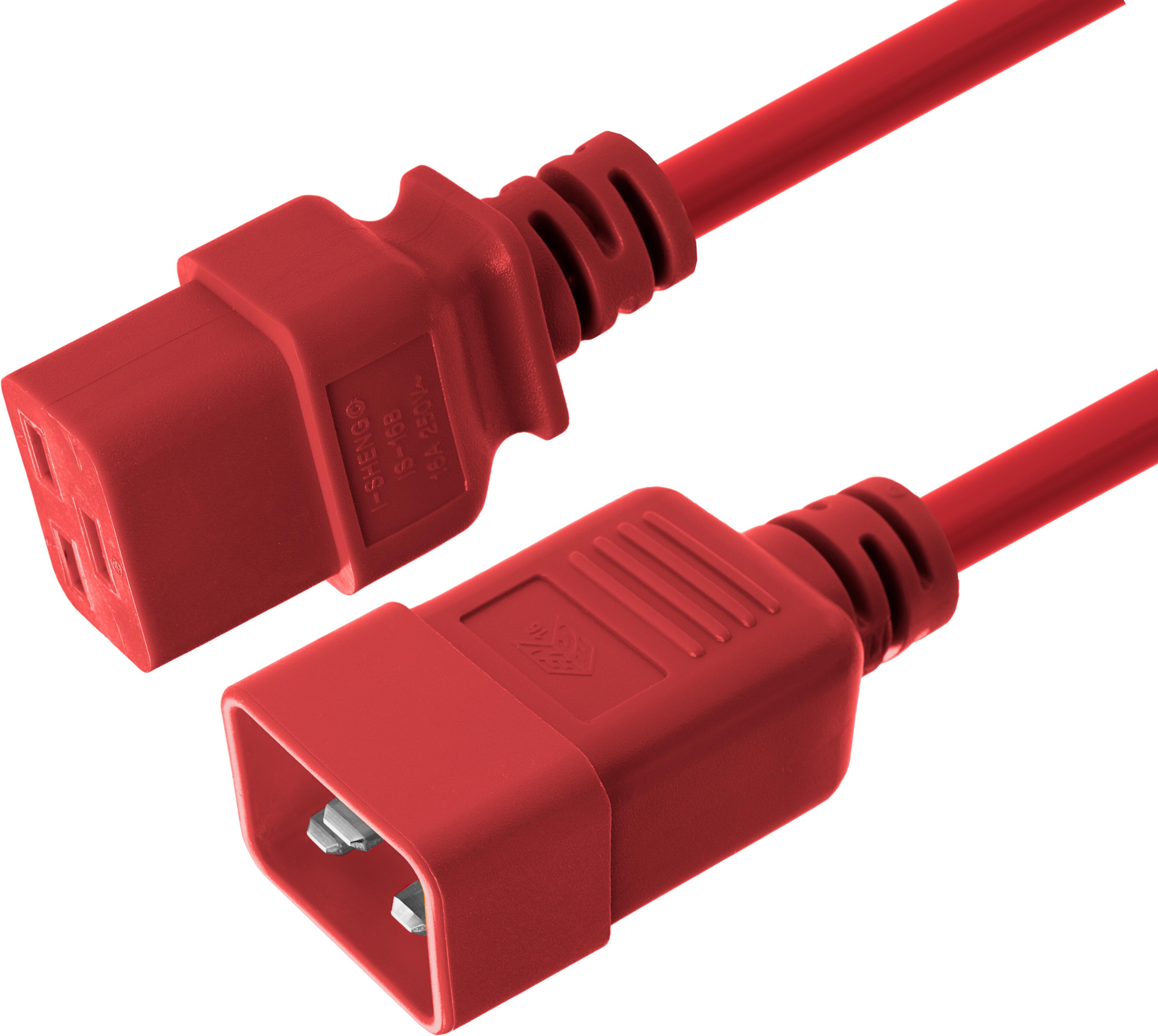 Power Cable C20 - C19 3m Red