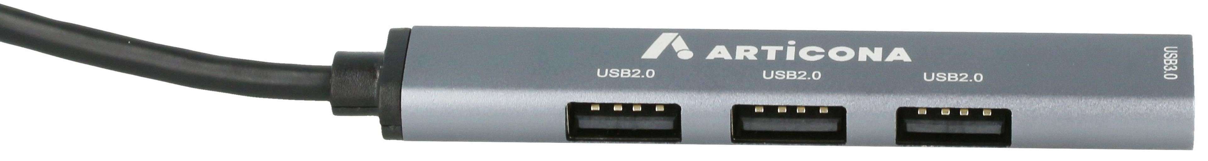 ARTICONA USB 2.0 + 3.0 4-portos hub