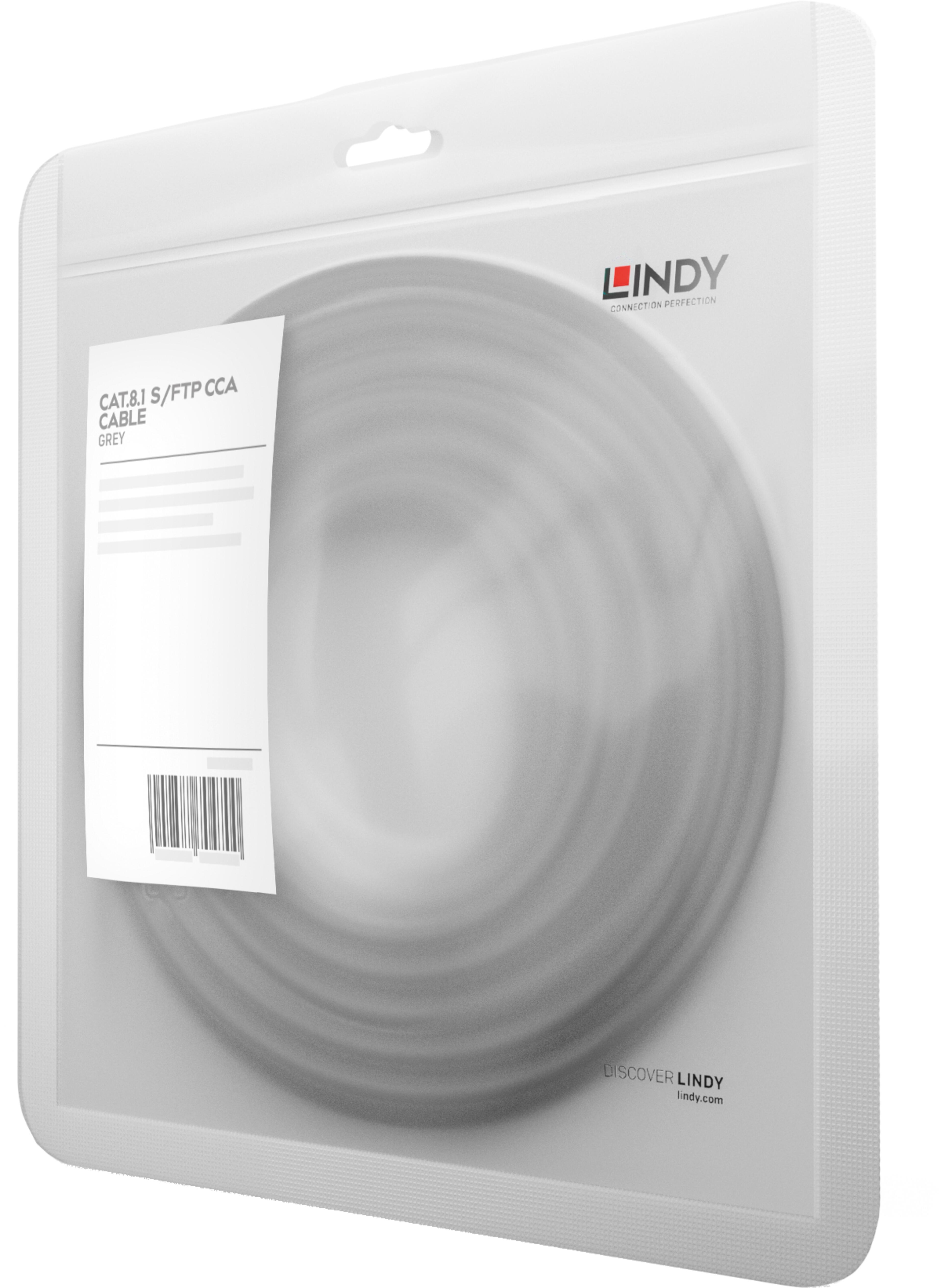 Patch Cable RJ45 S/FTP Cat8.1 2m Grey