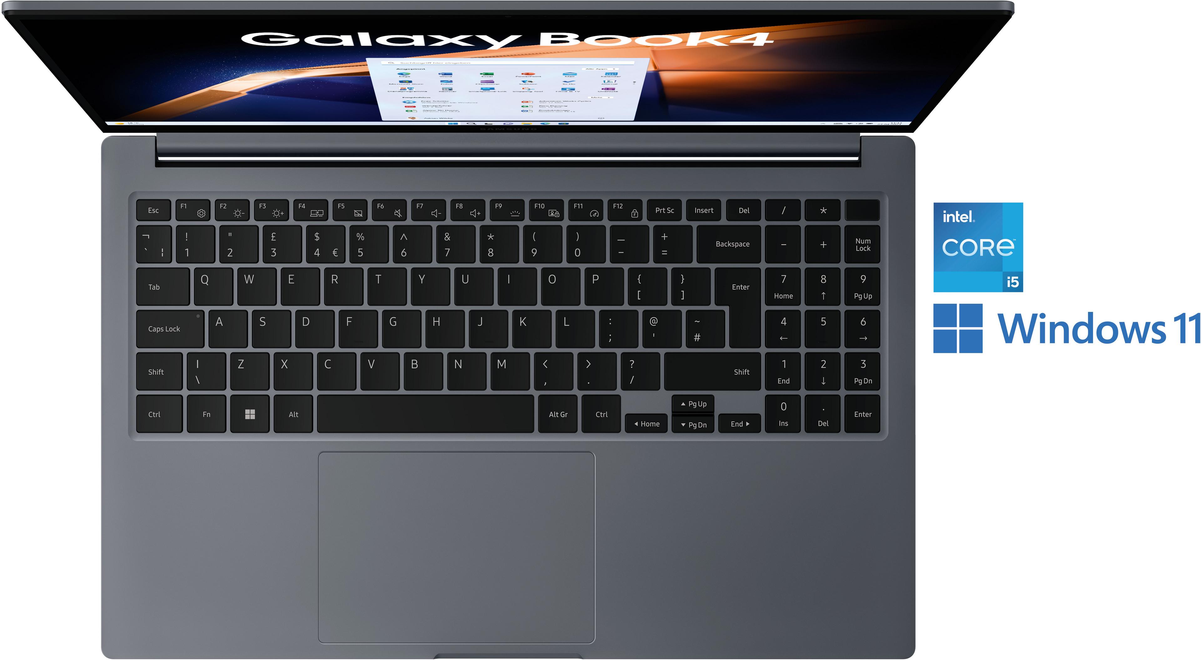 Samsung Galaxy Book4 i5 8/256 Go, gris