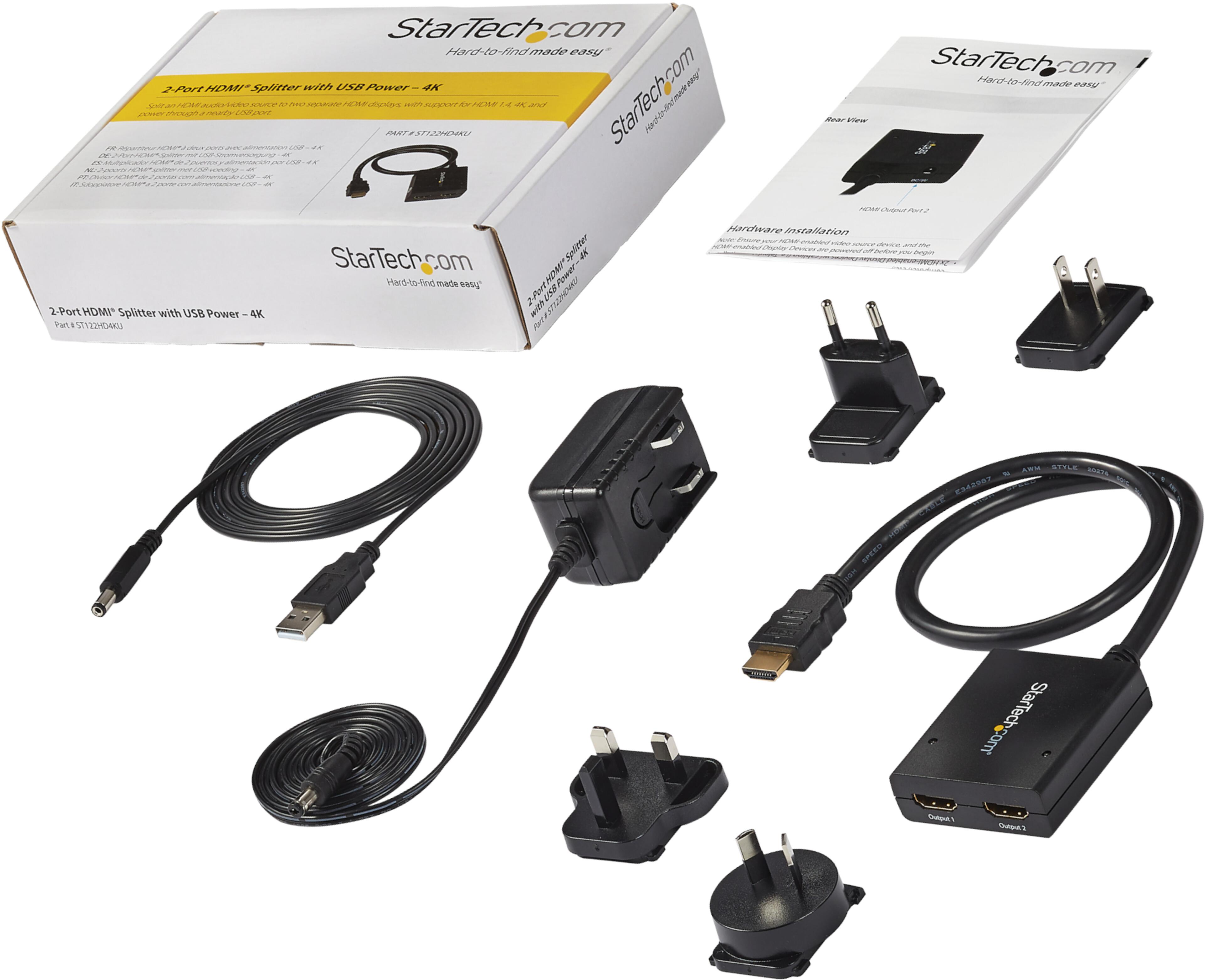 StarTech HDMI Splitter 1:2 4K