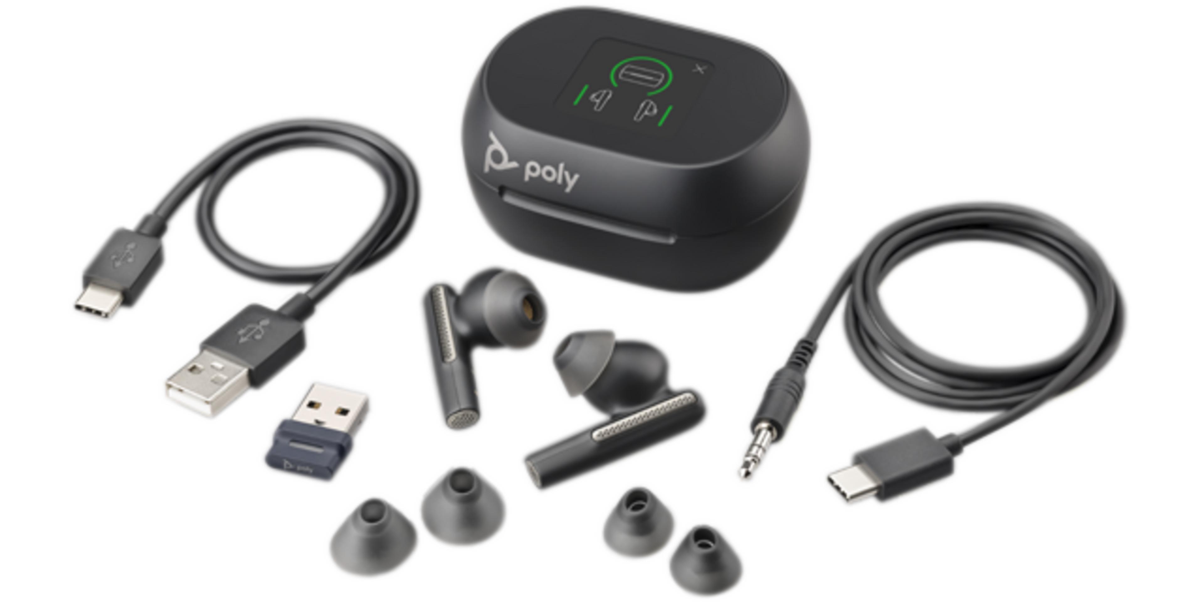 Poly Voyager Free 60+ M USB-A Earbuds