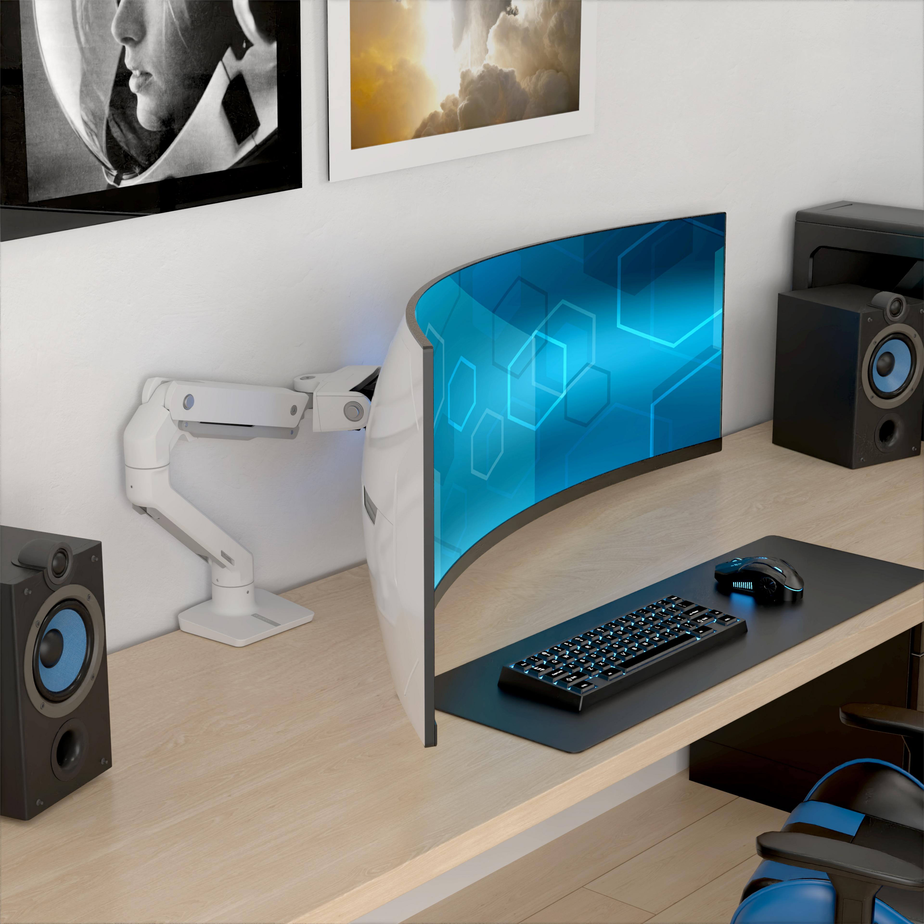 Bras p. écran Ergotron HX mural, blanc