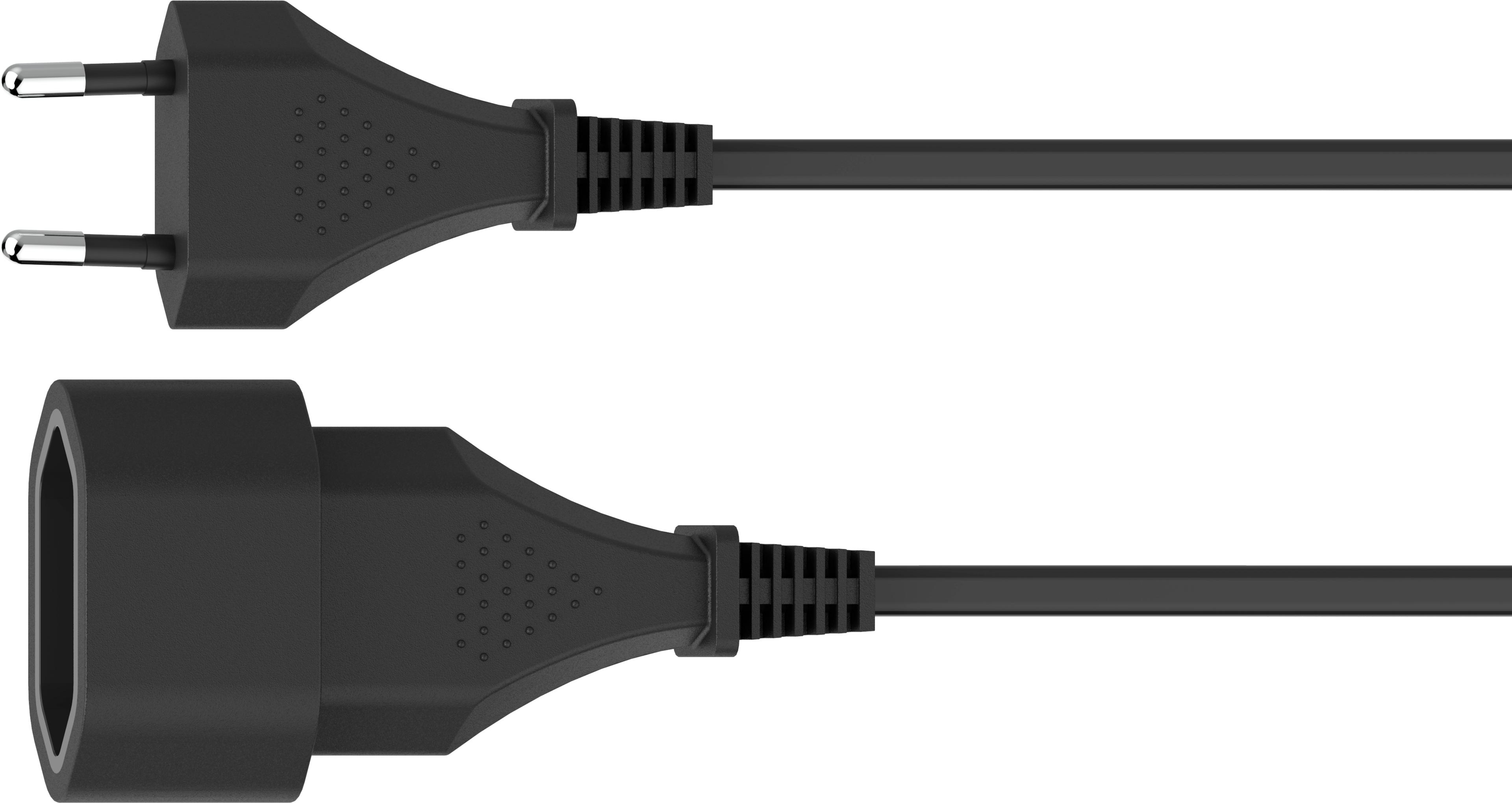 Power Cable Local/m - Local/f 5m Black