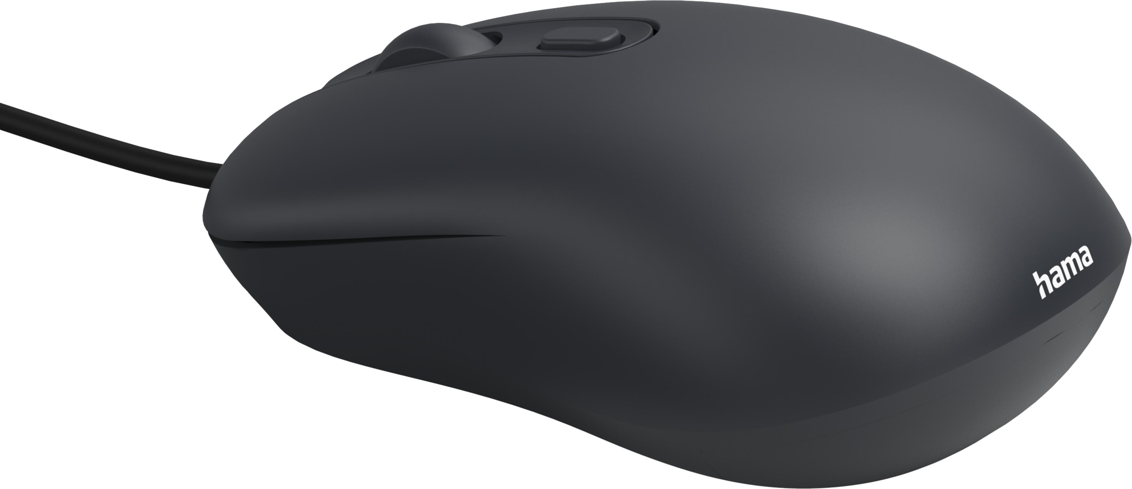 Hama CM-200 Maus schwarz