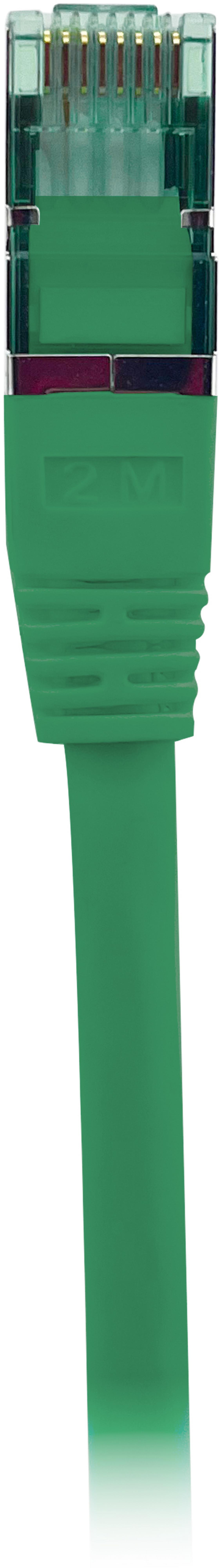 GRS Patchkabel RJ45 S/FTP Cat6a 7,5m gn