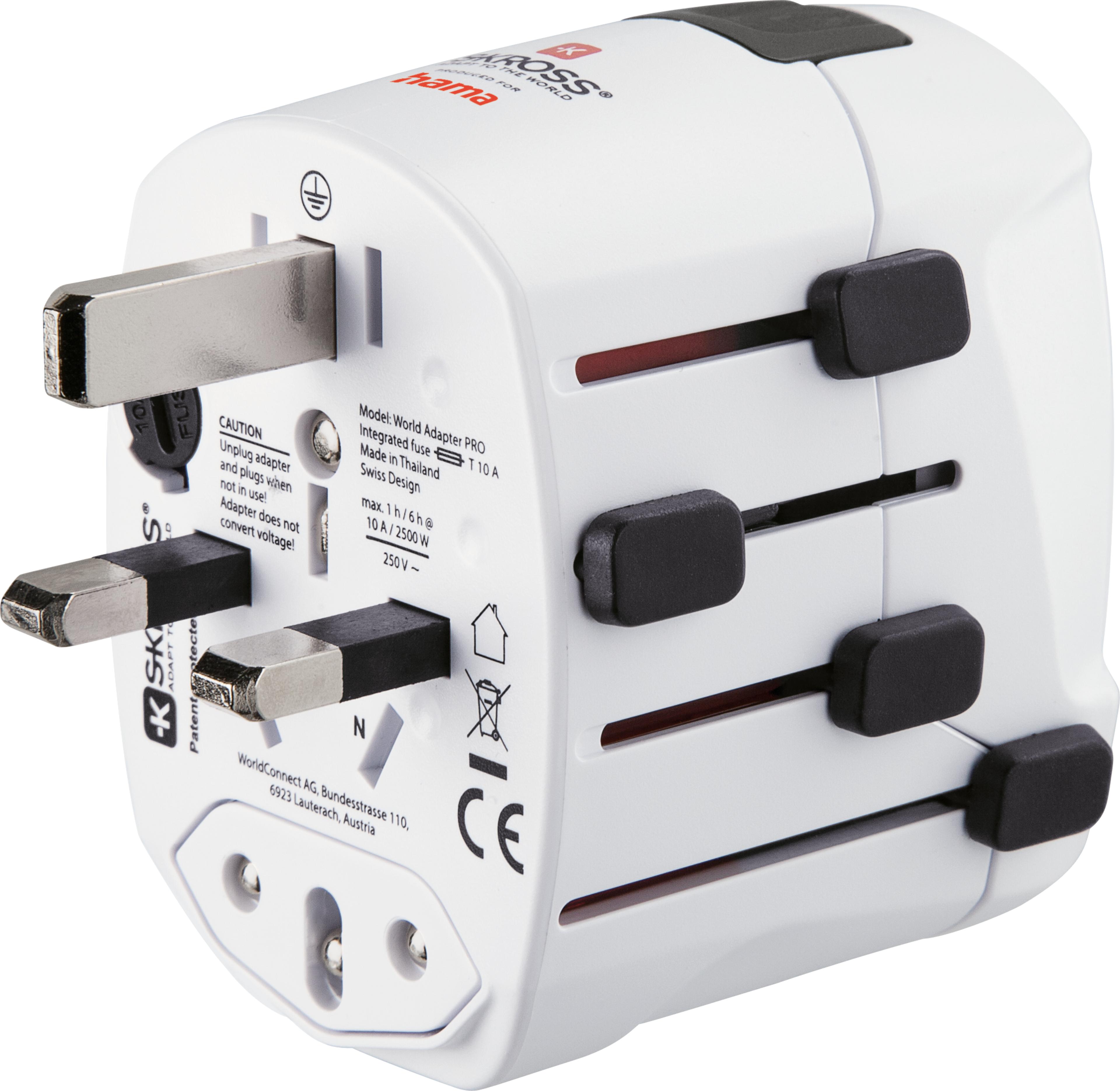 Kit adapt. viaje Hama World Travel Pro