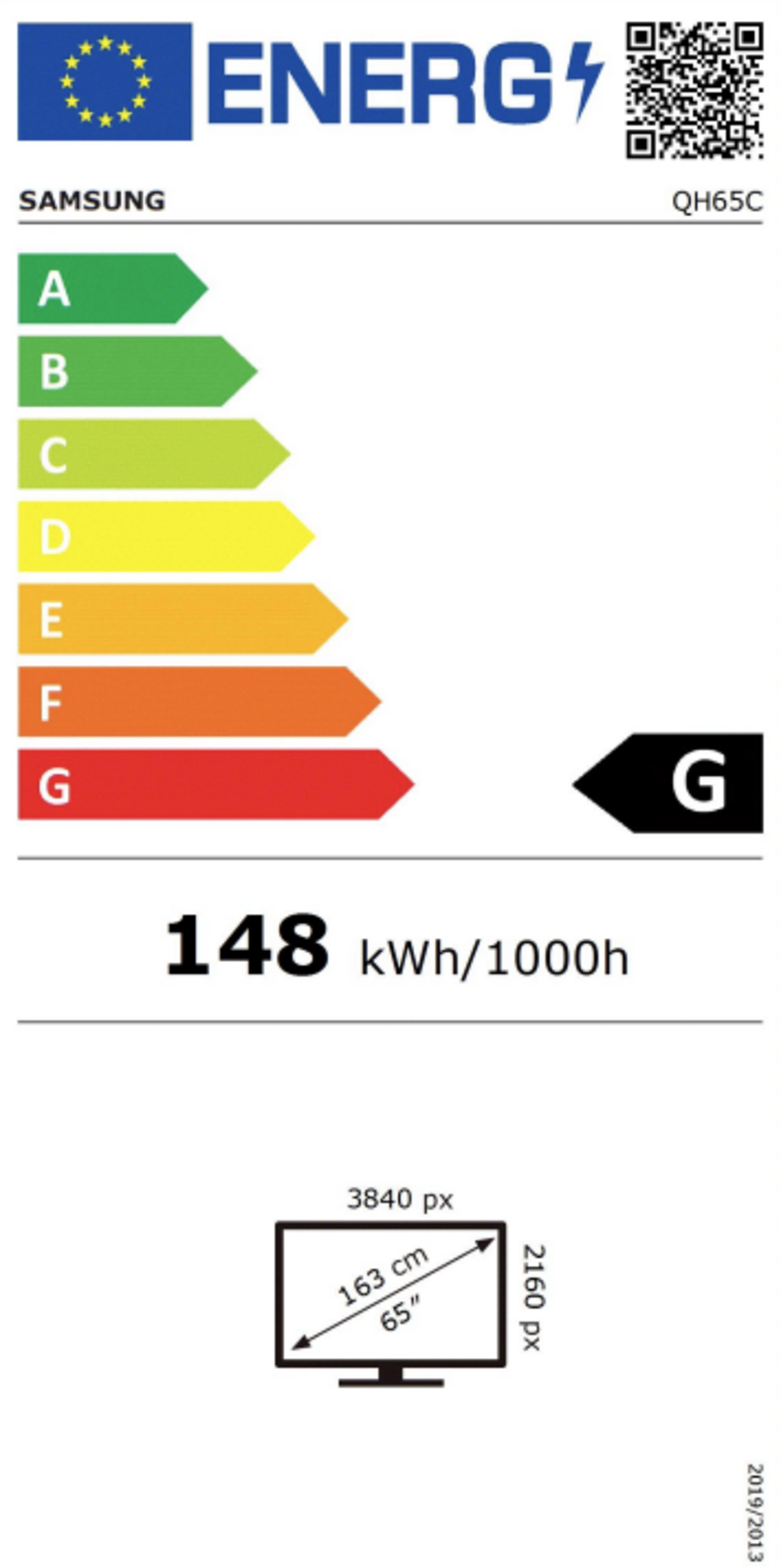 Displej Samsung QH65C Smart Signage
