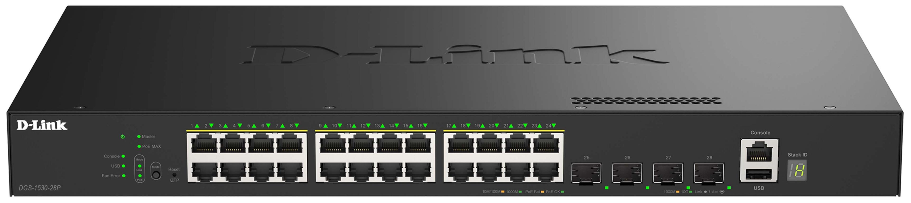 D-Link DGS-1530-28P/E 28-port PoE Switch