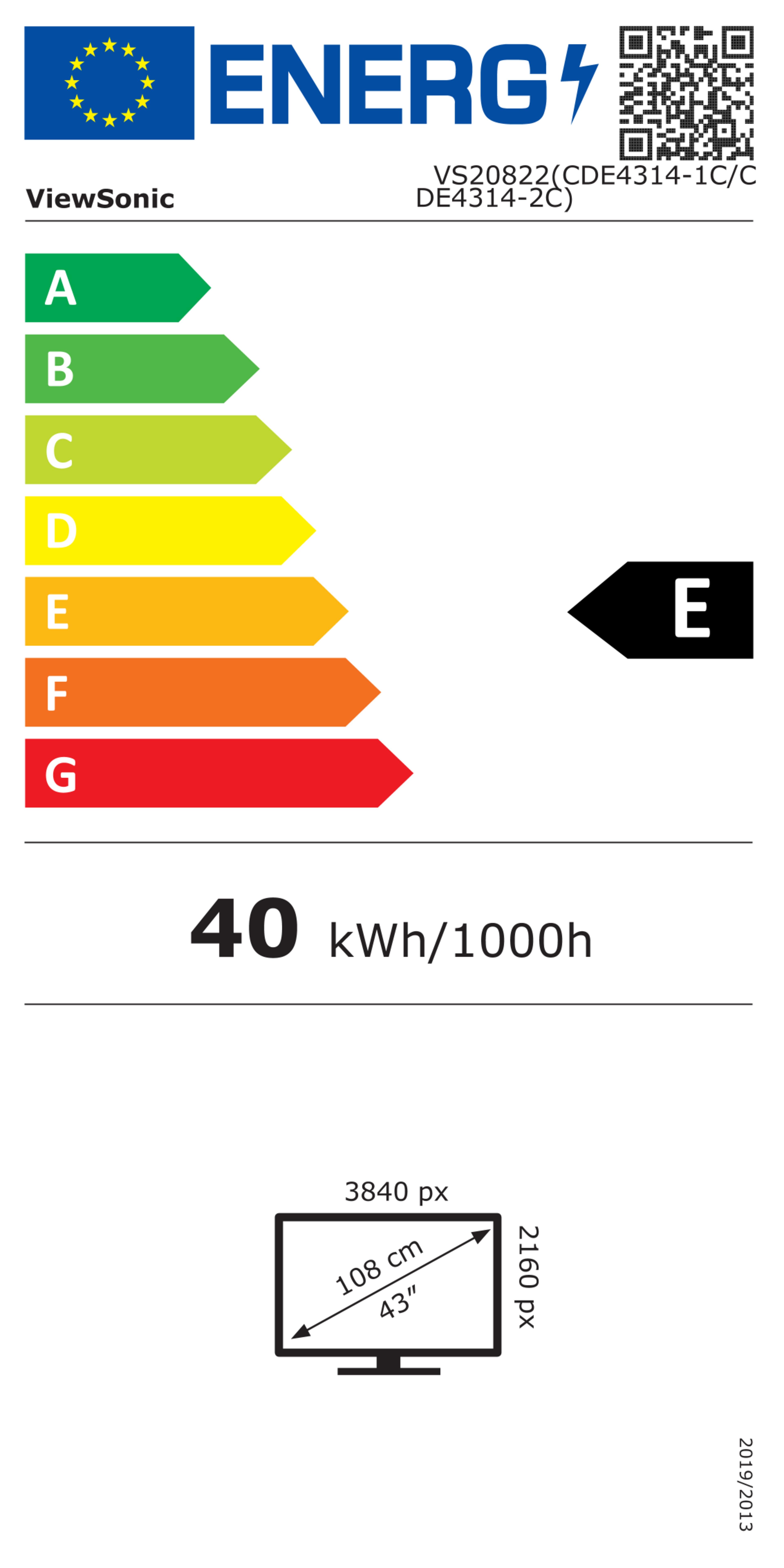 Écran ViewSonic CDE4314-2C