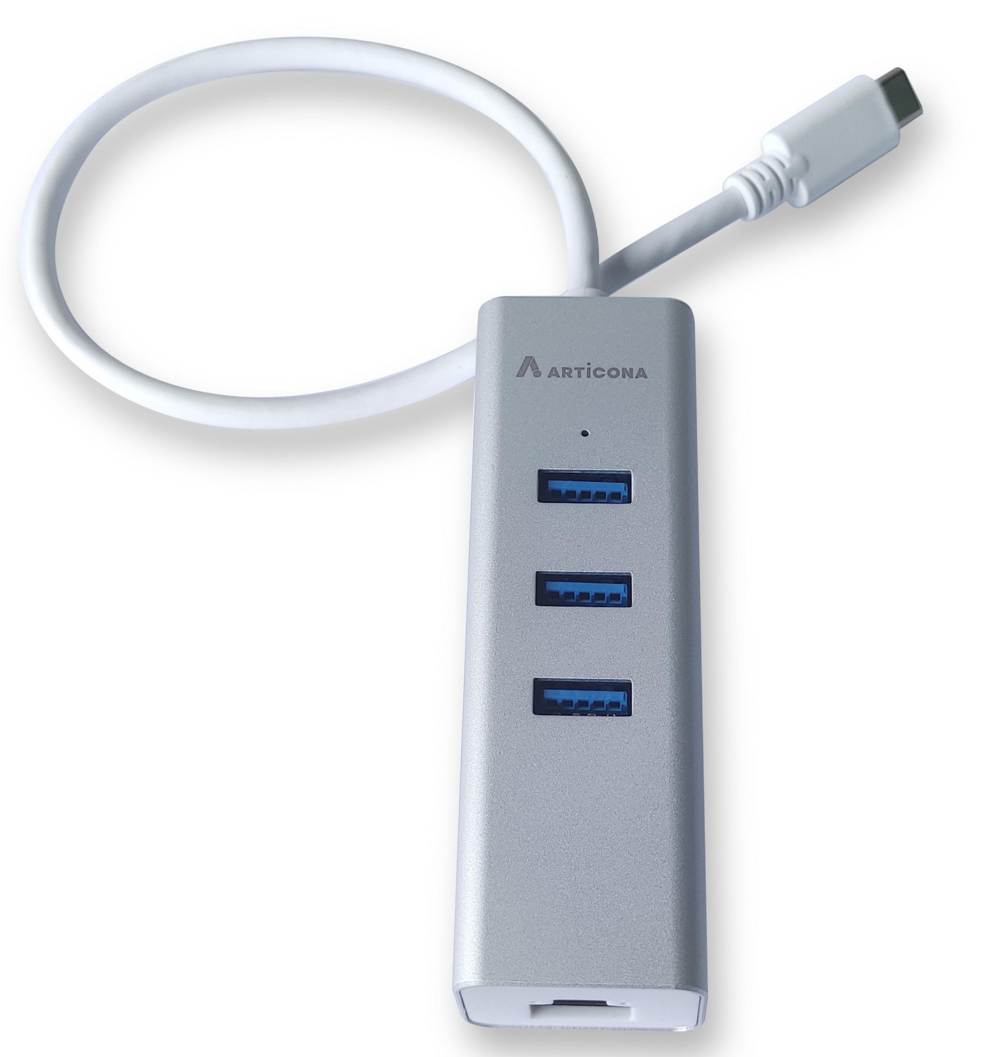ARTICONA USB Hub 3.0 3-port USB-C + RJ45