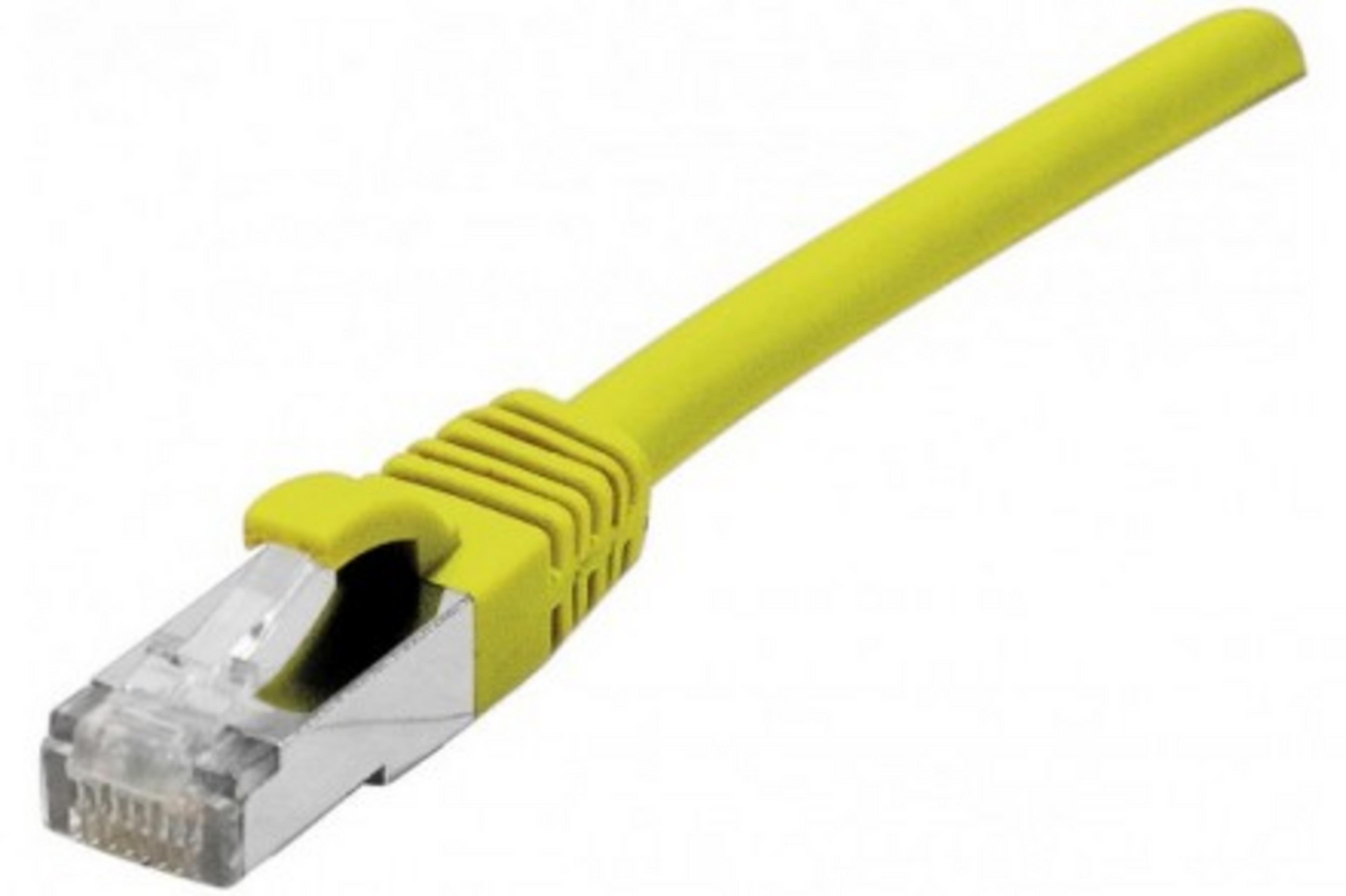 Câble RJ45 F/UTP Cat6a lsoh jaune 1,5m