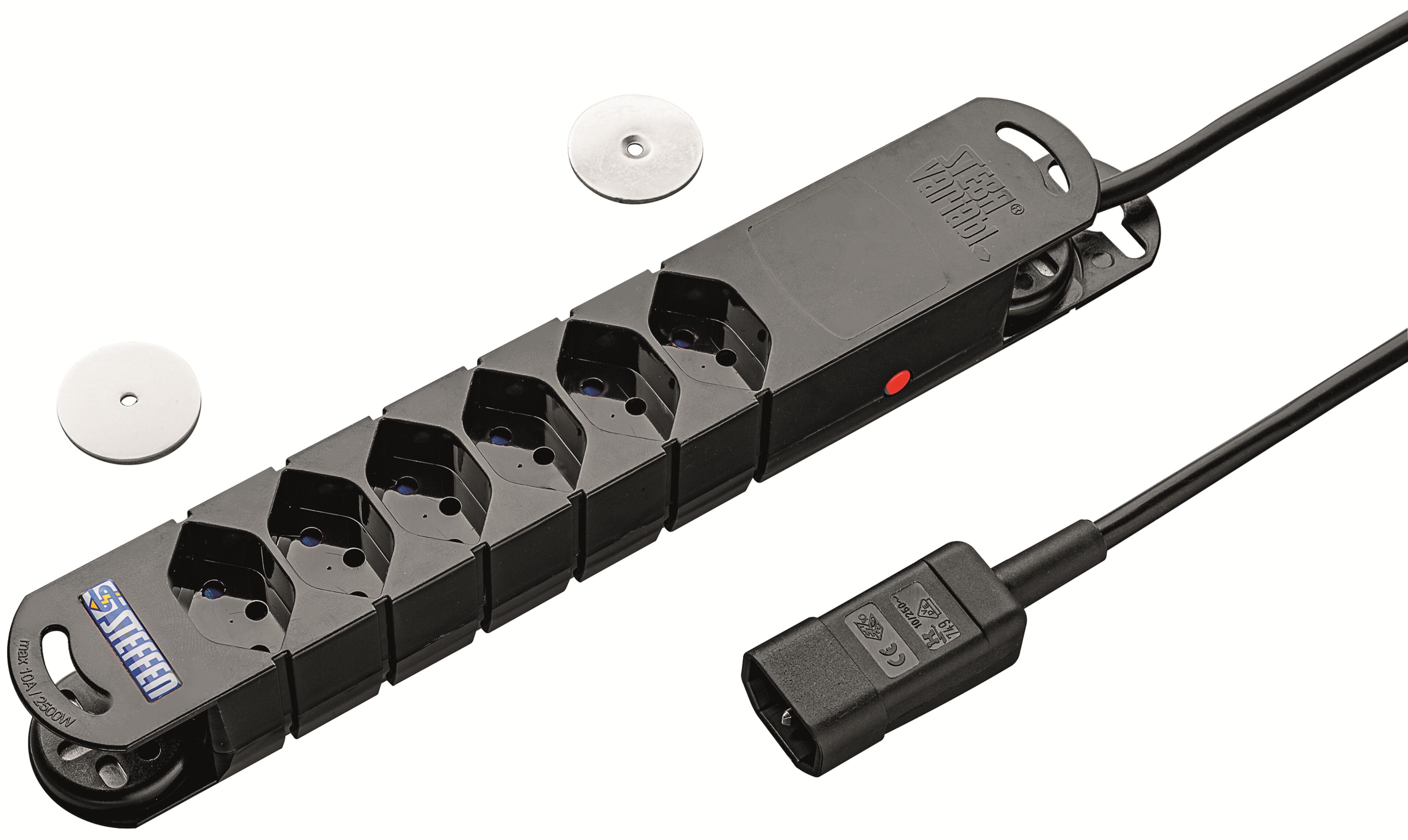 Steffen STEBA VARIABL 6xT13 C14 3m noir