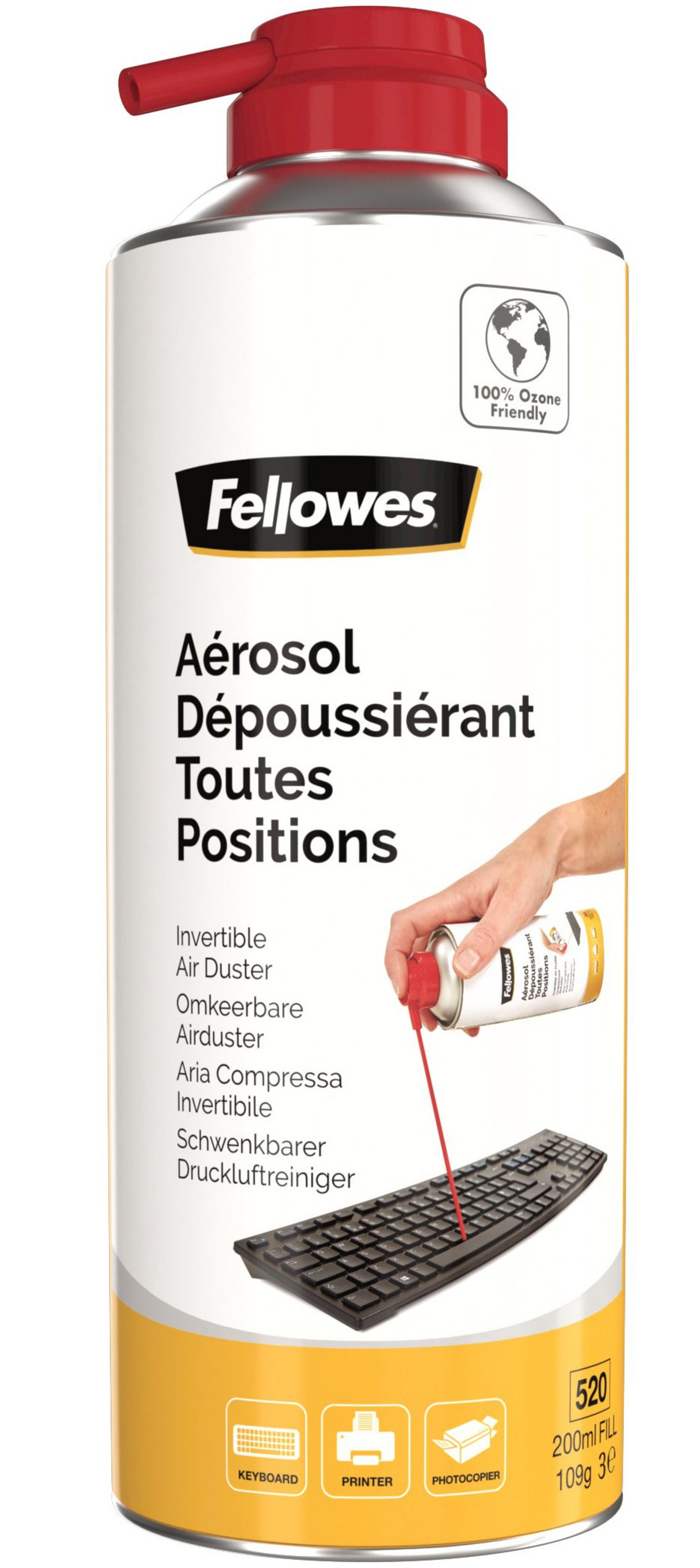 bombe aérosol Fellowes sans gaz HFC