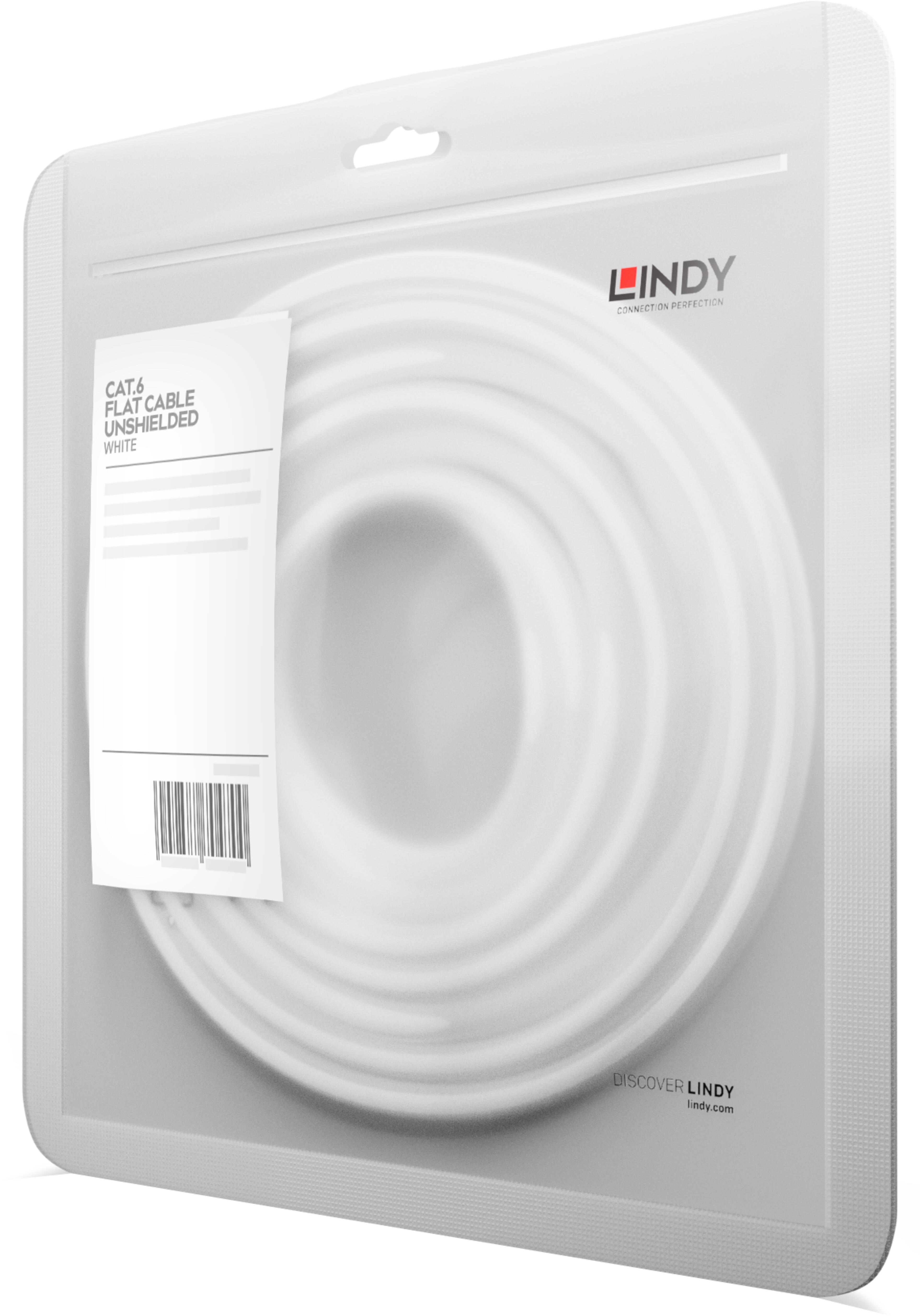 Patch Cable Flat RJ45 U/UTP Cat6 2m Whi