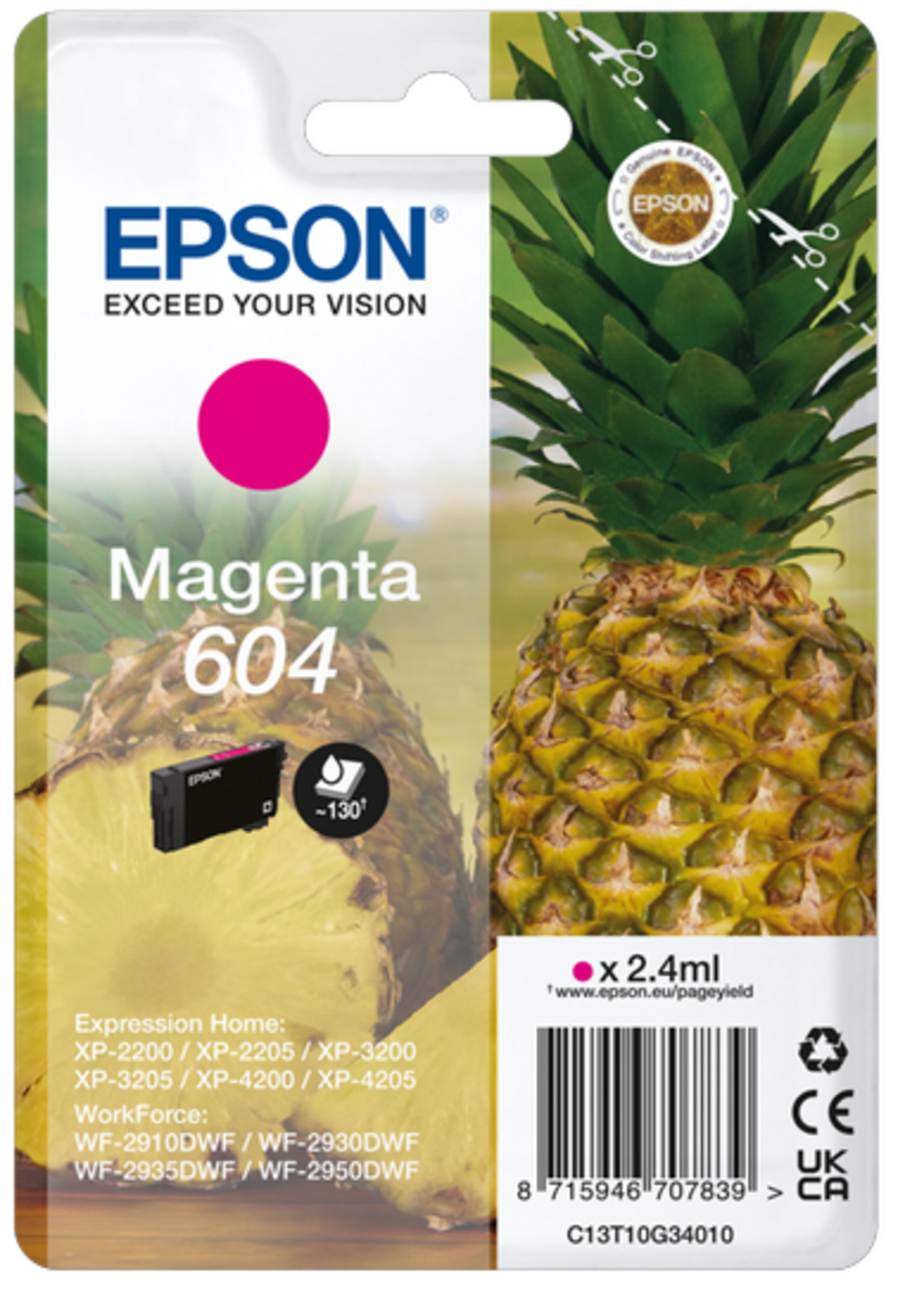 Epson Singlep. 604 Pineapple Ink Magenta