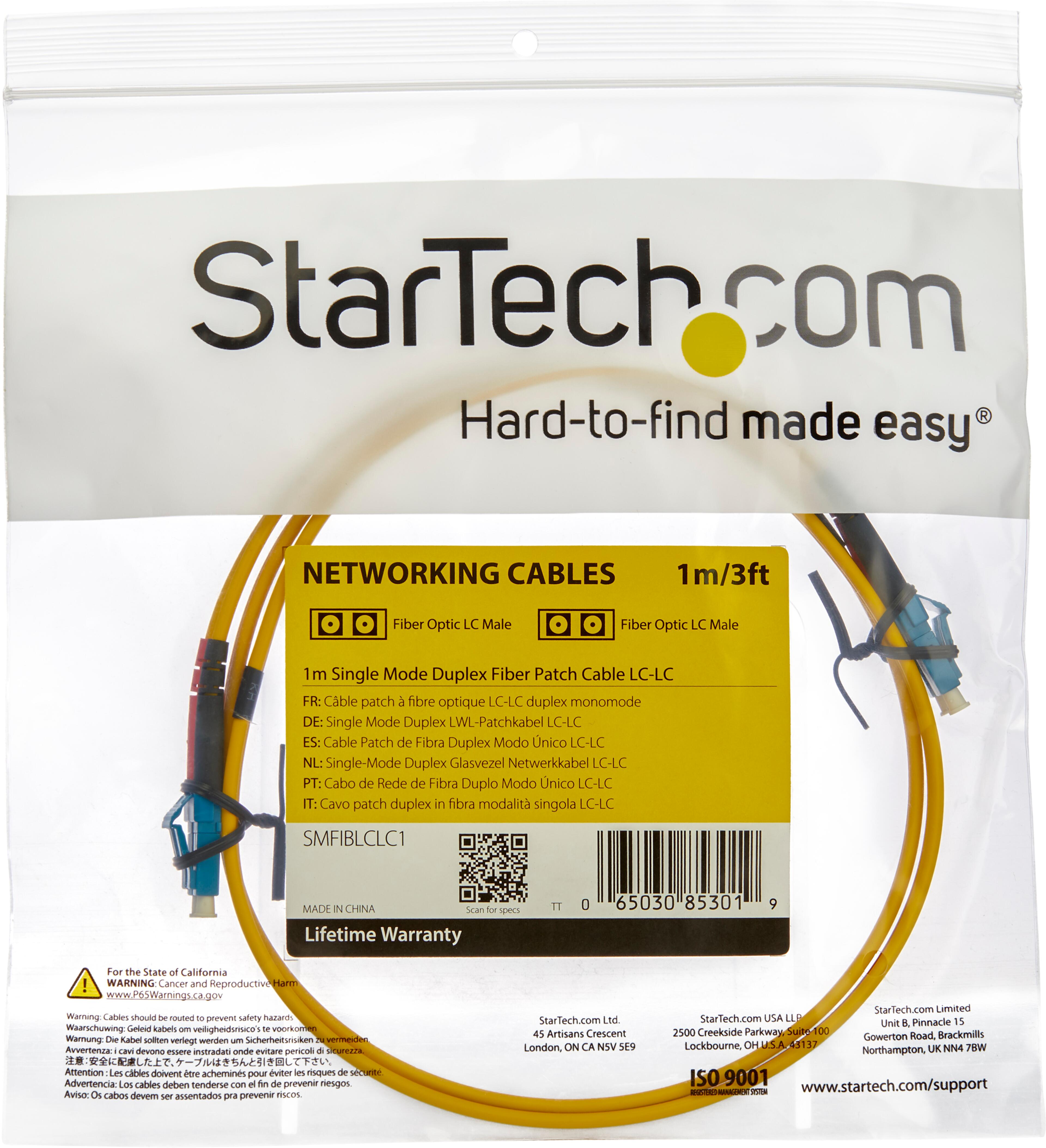 FO Duplex Patch Cable LC-LC 9/125µ 4m