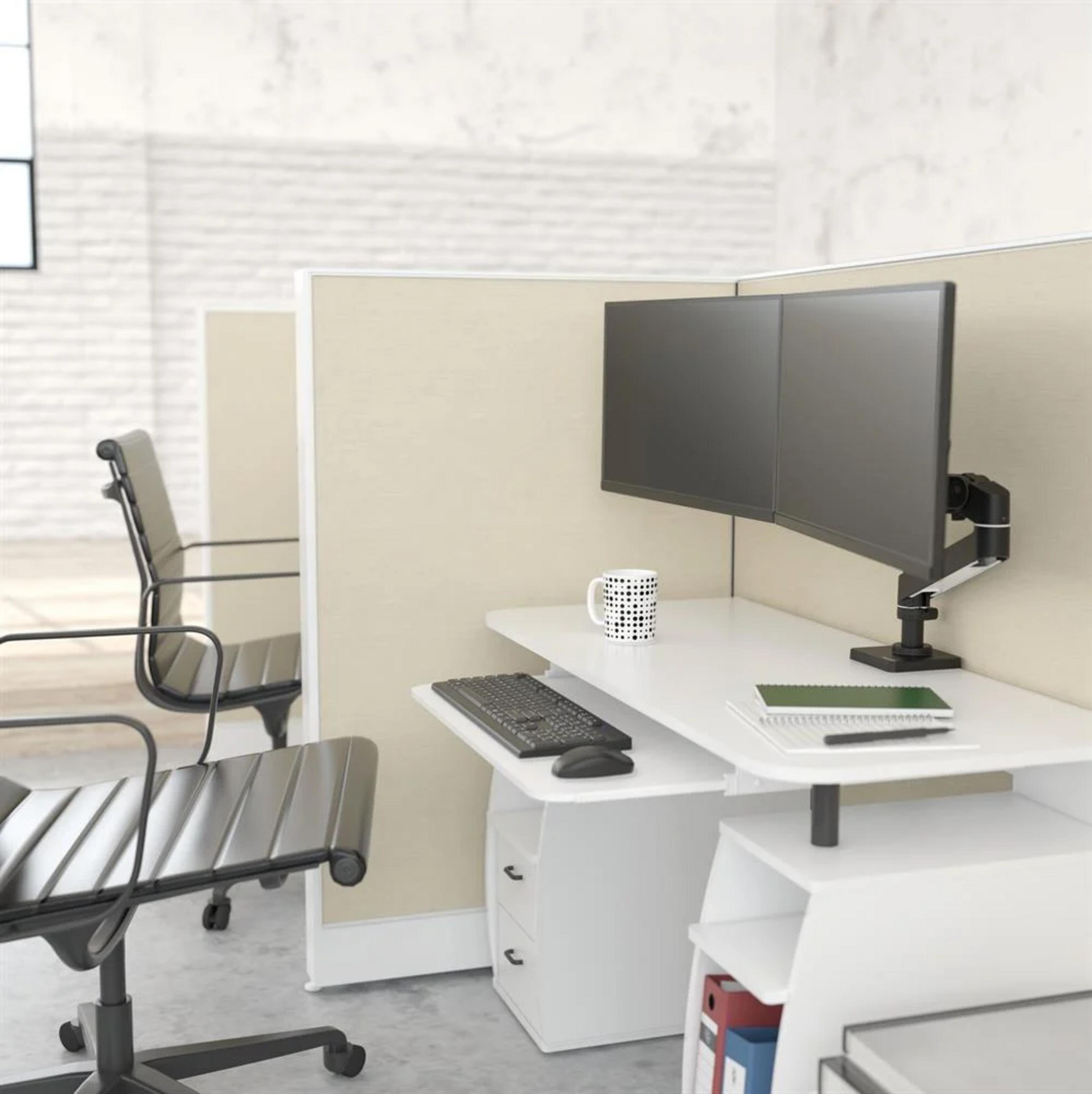 Ergotron LX Pro Direct Dual Desk Arm Blk