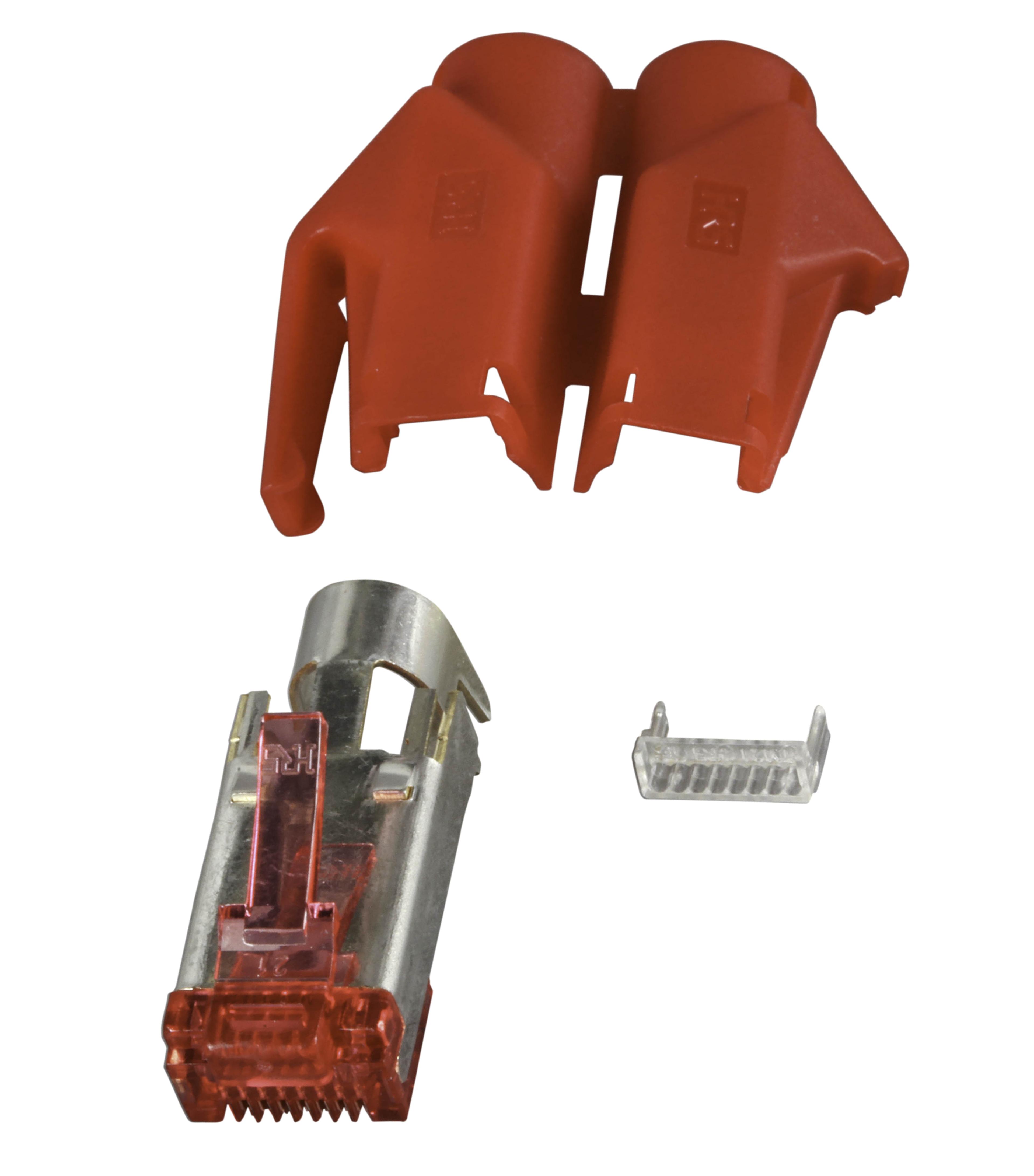 Stecker Hirose RJ45 Cat6 STP rot 10St