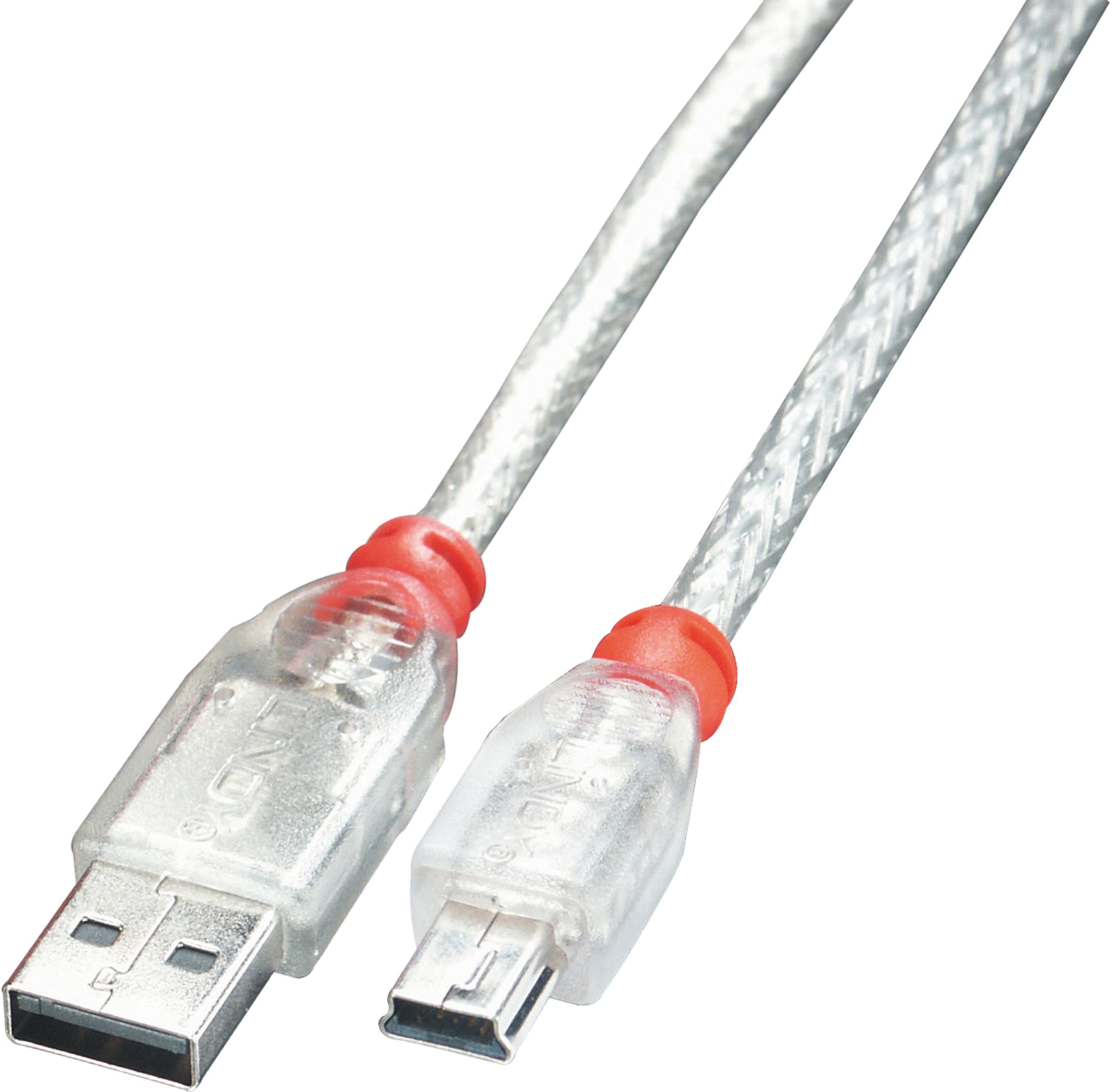 LINDY USB Typ A - Mini-B Kabel 0,5 m