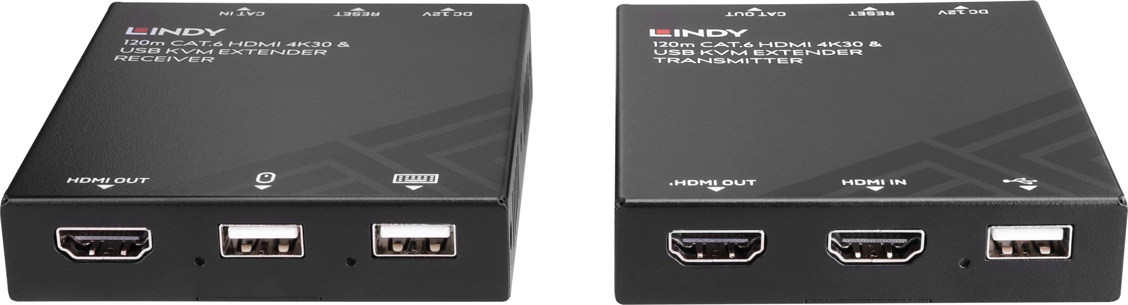 Extension KVM LINDY HDMI Cat6 120 m