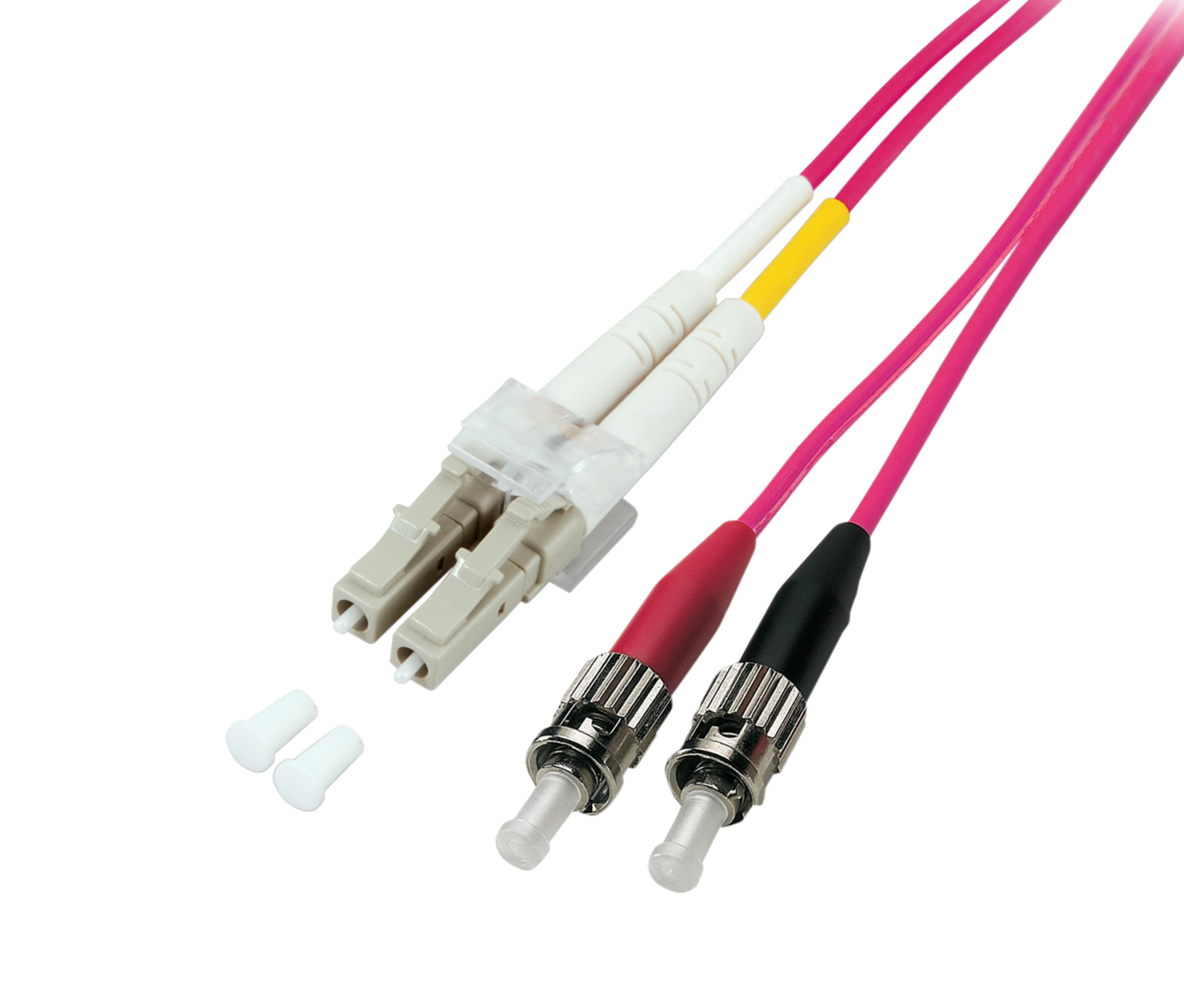 FO Duplex Patch Cable LC-ST 50µ 2m