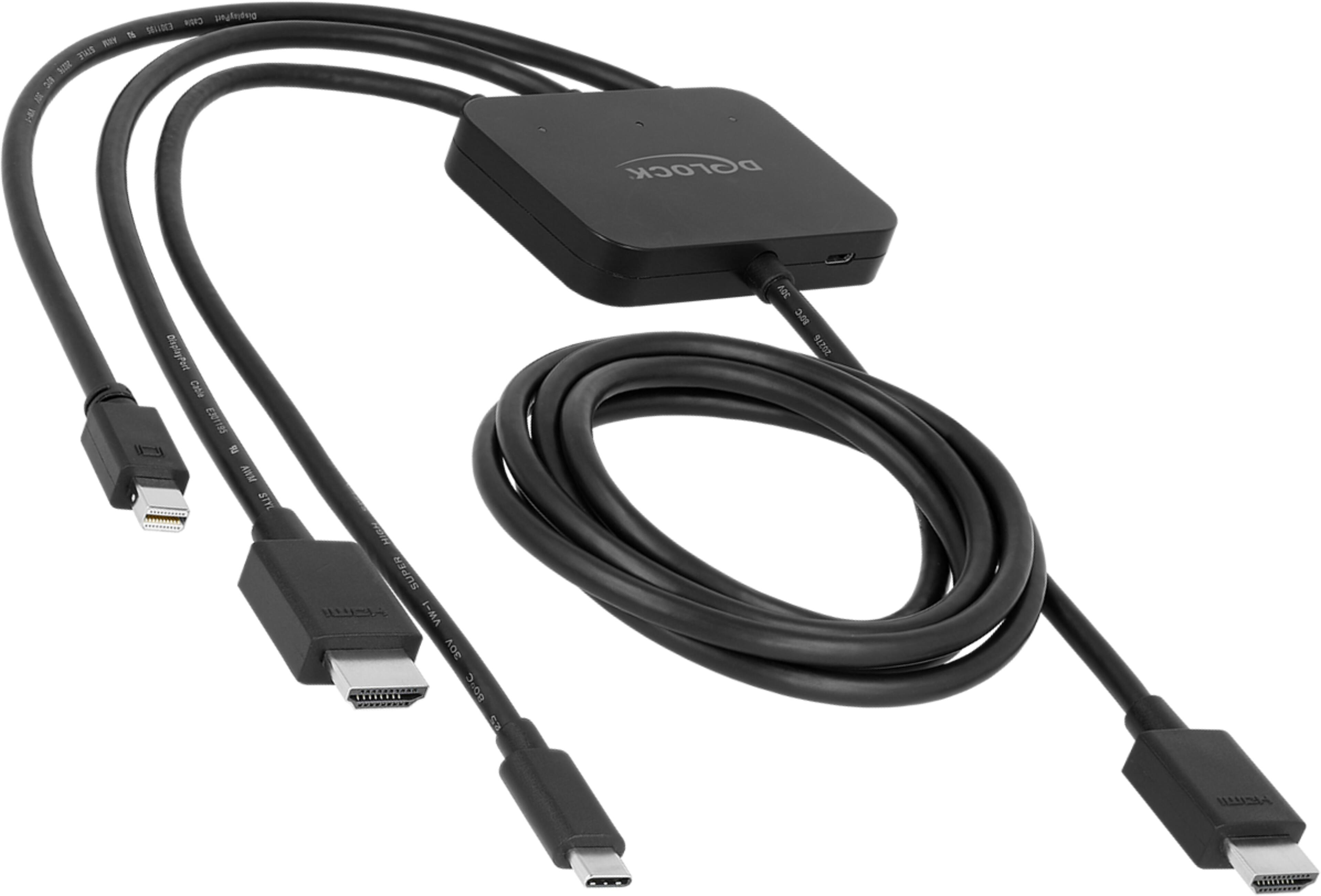 Adattatore HDMI/mini DP/USB - HDMI