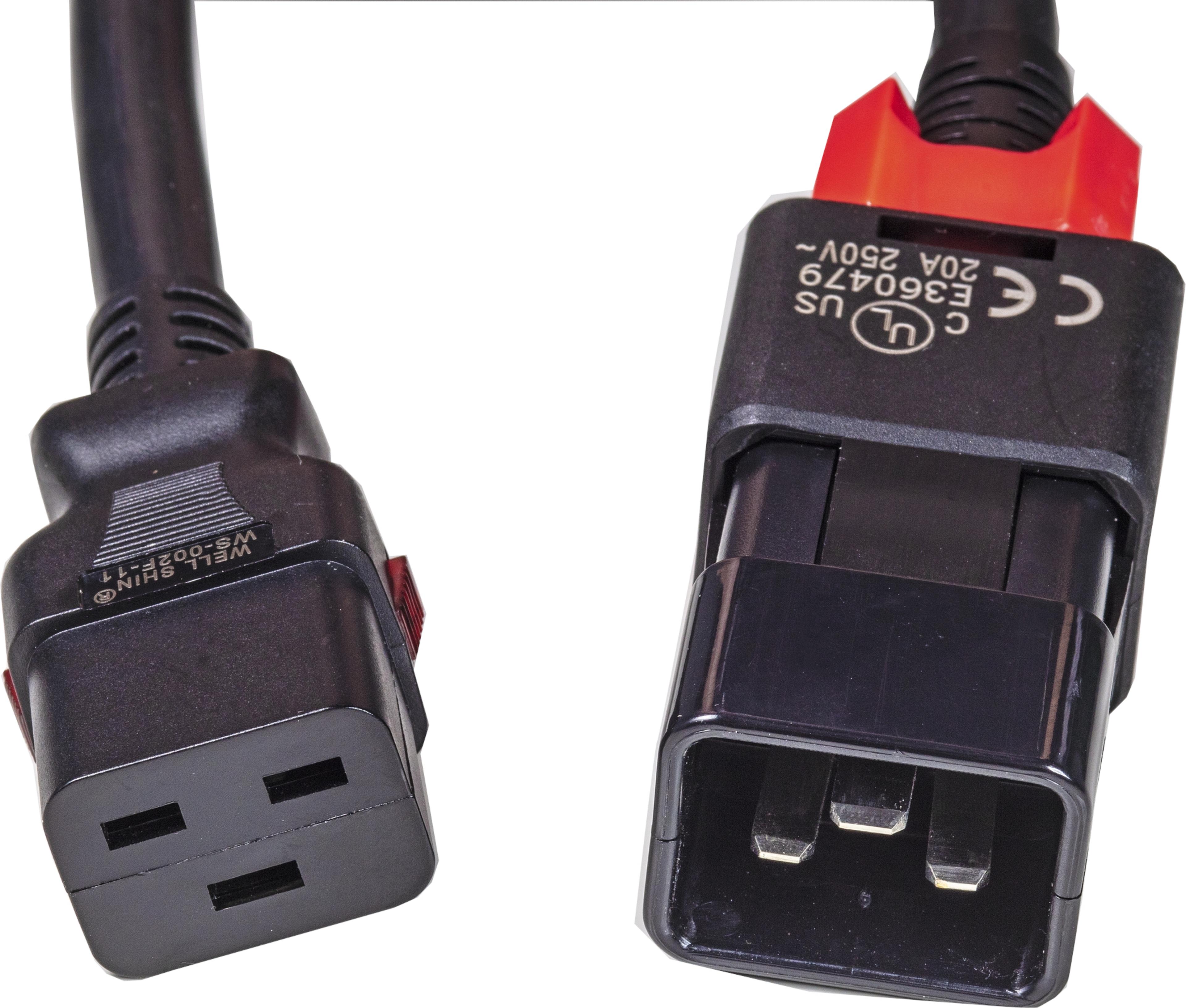 Power Cable zLock IEC 320 C19/C20 4.0m