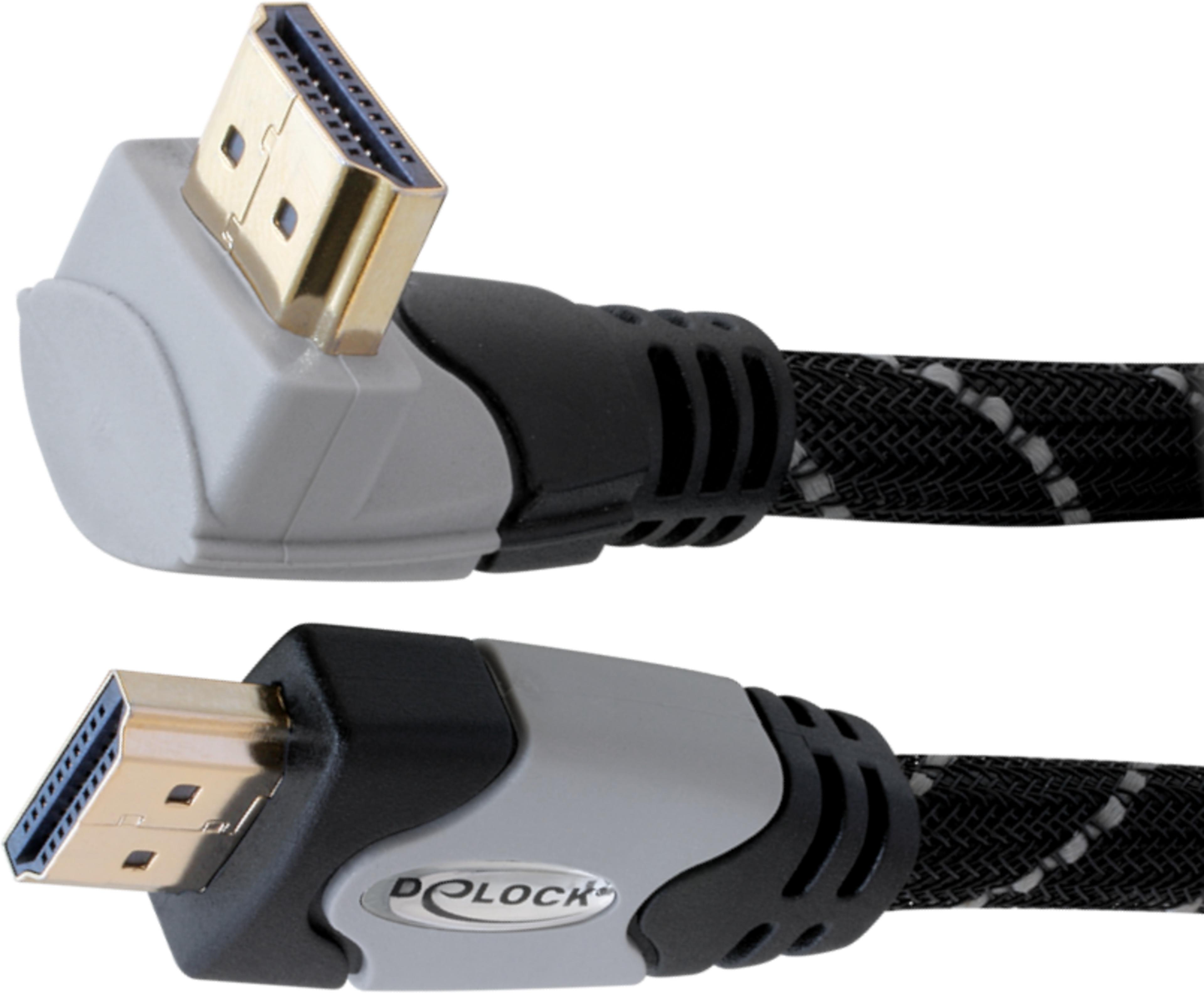 Câble HDMI Delock, 90° haut, 3 m