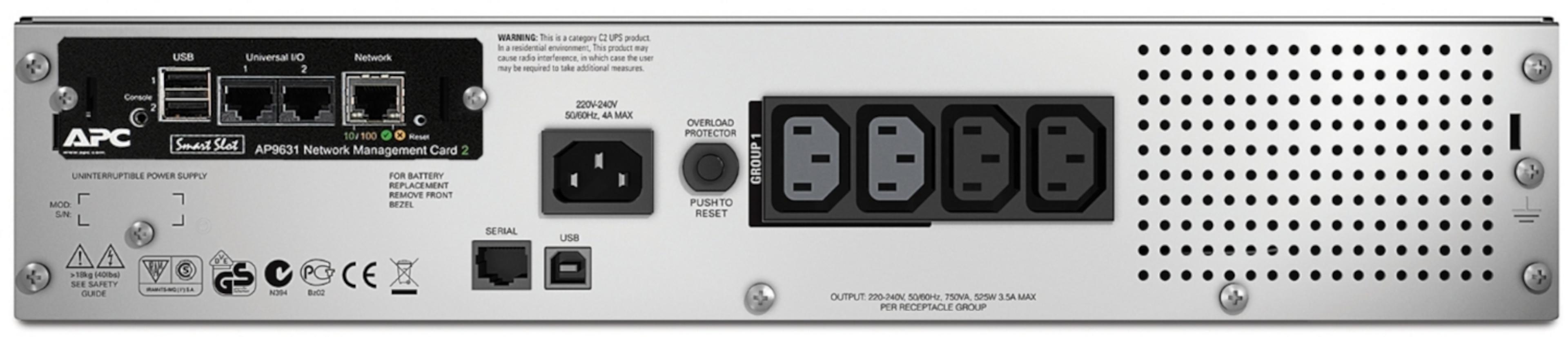 APC Smart-UPS 750VA LCD RM 2U NMC USV