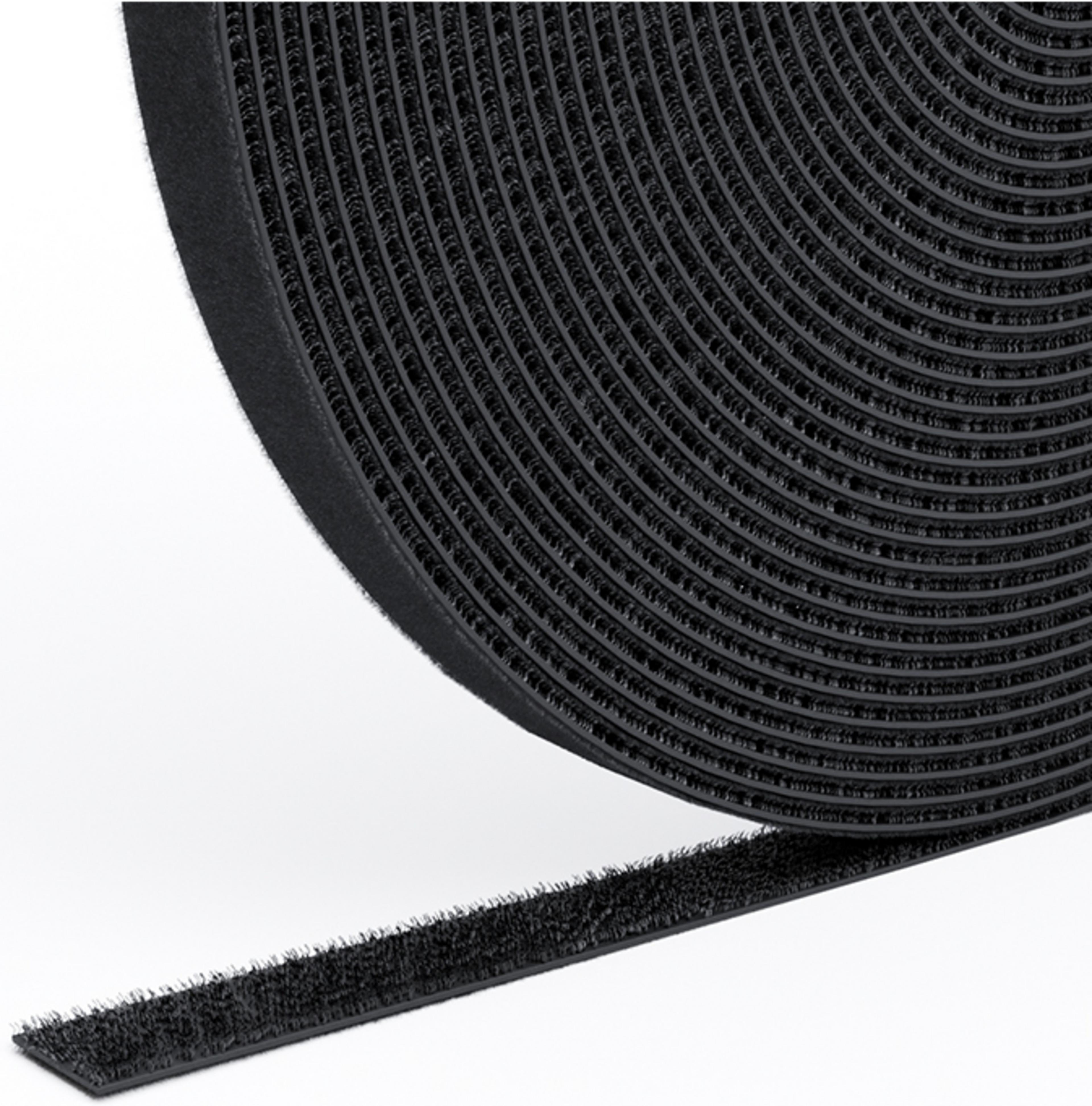 Klett-Kabelbinder Rolle 10 m schwarz