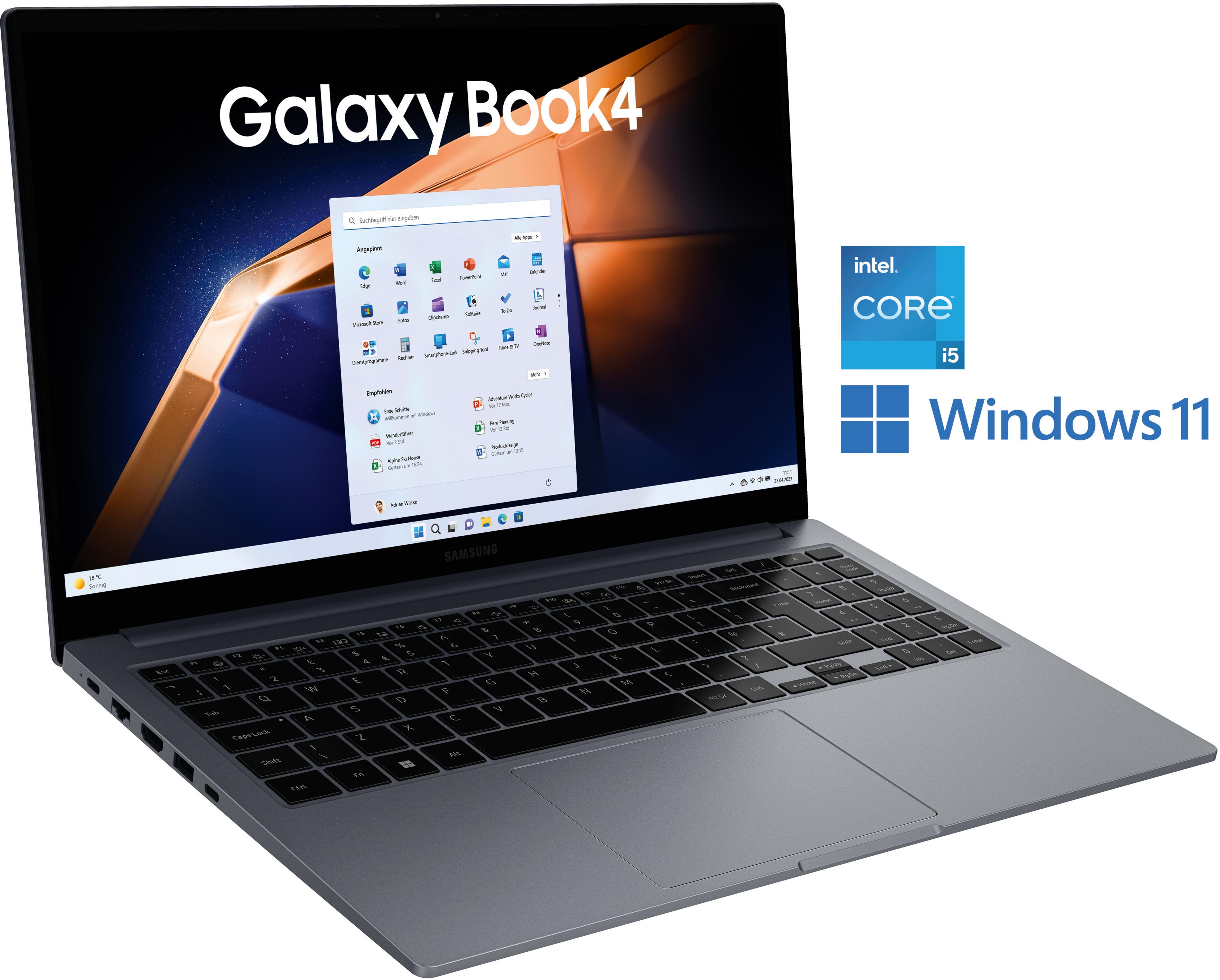 Samsung Galaxy Book4 i5 8/256 Go, gris