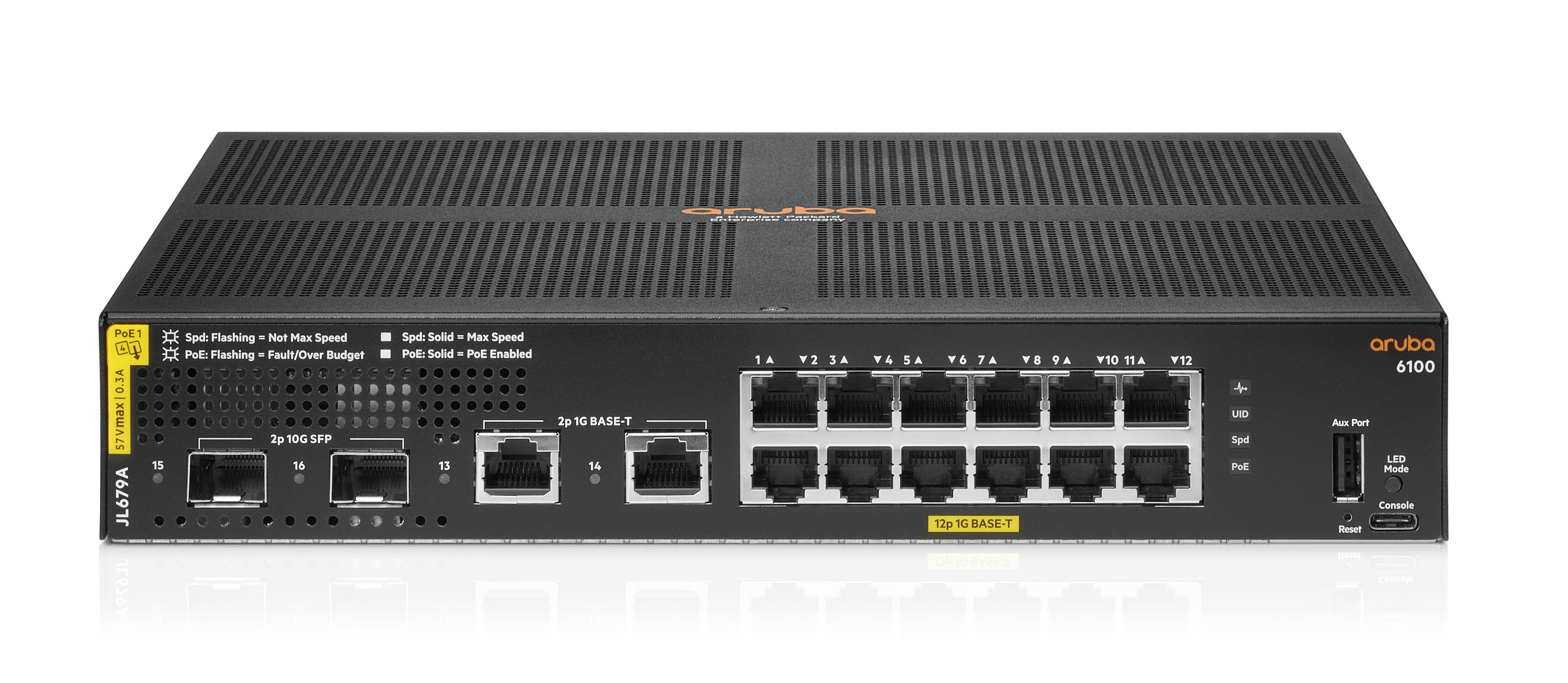 HPE Aruba 6100 12G PoE Switch