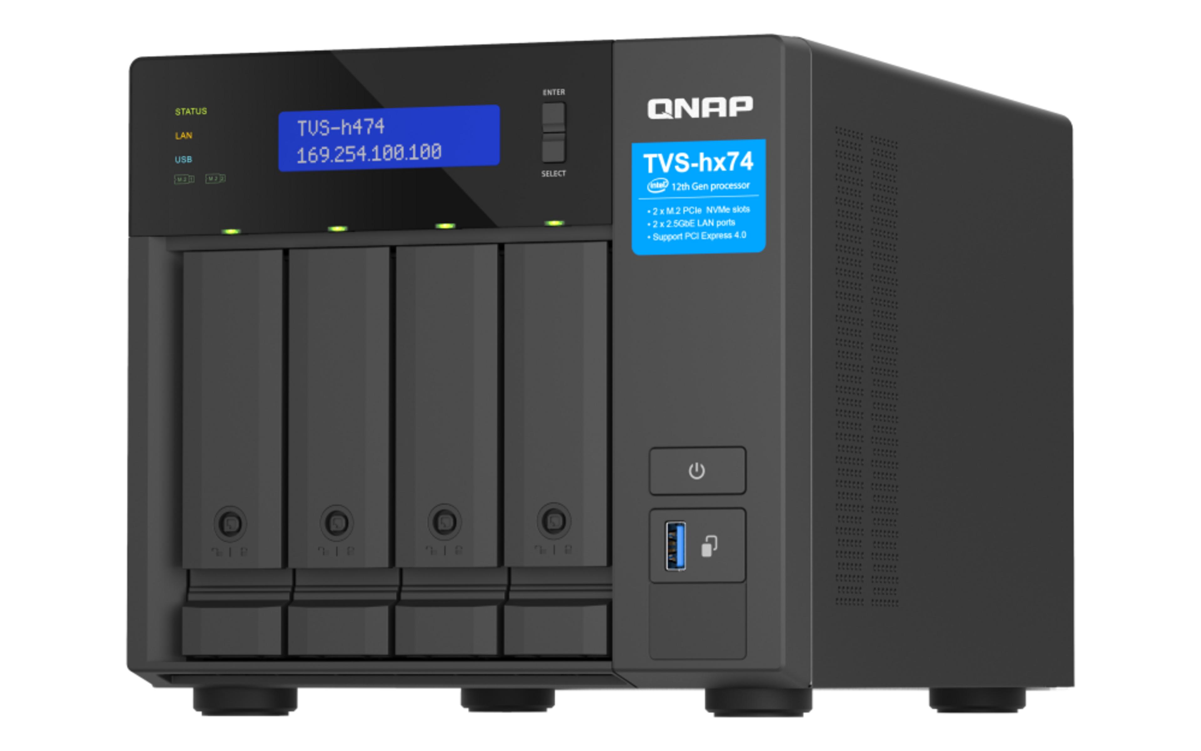 QNAP TVS-h474 8GB 4-bay NAS