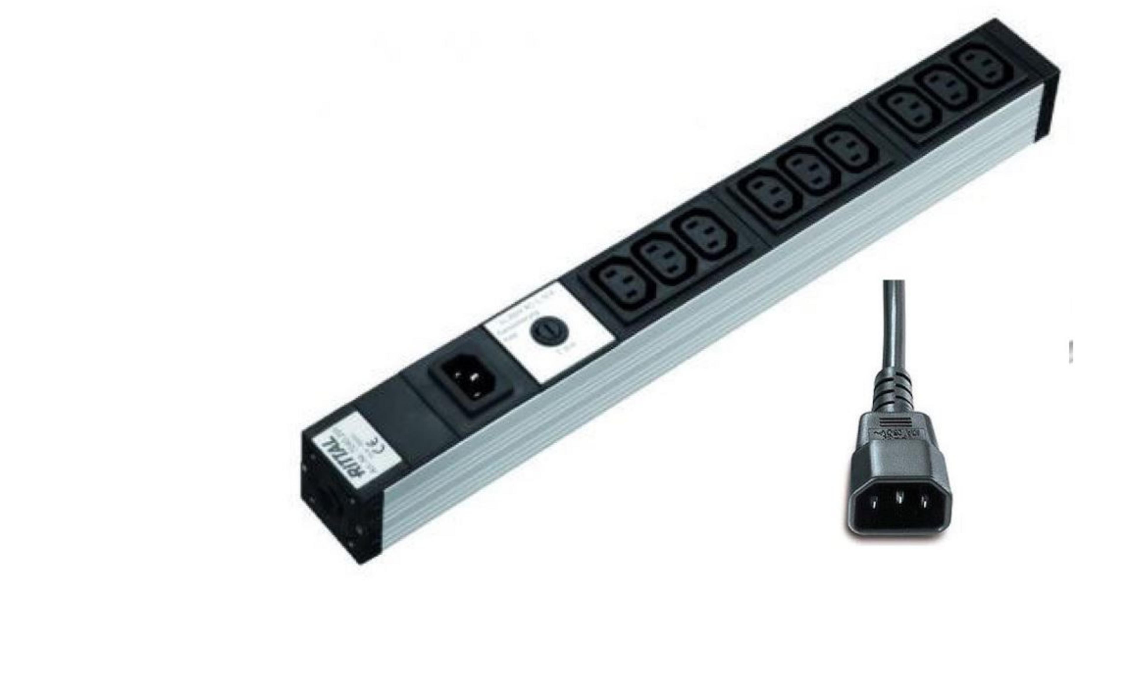 Rittal Power Strip 9-way 10A IEC