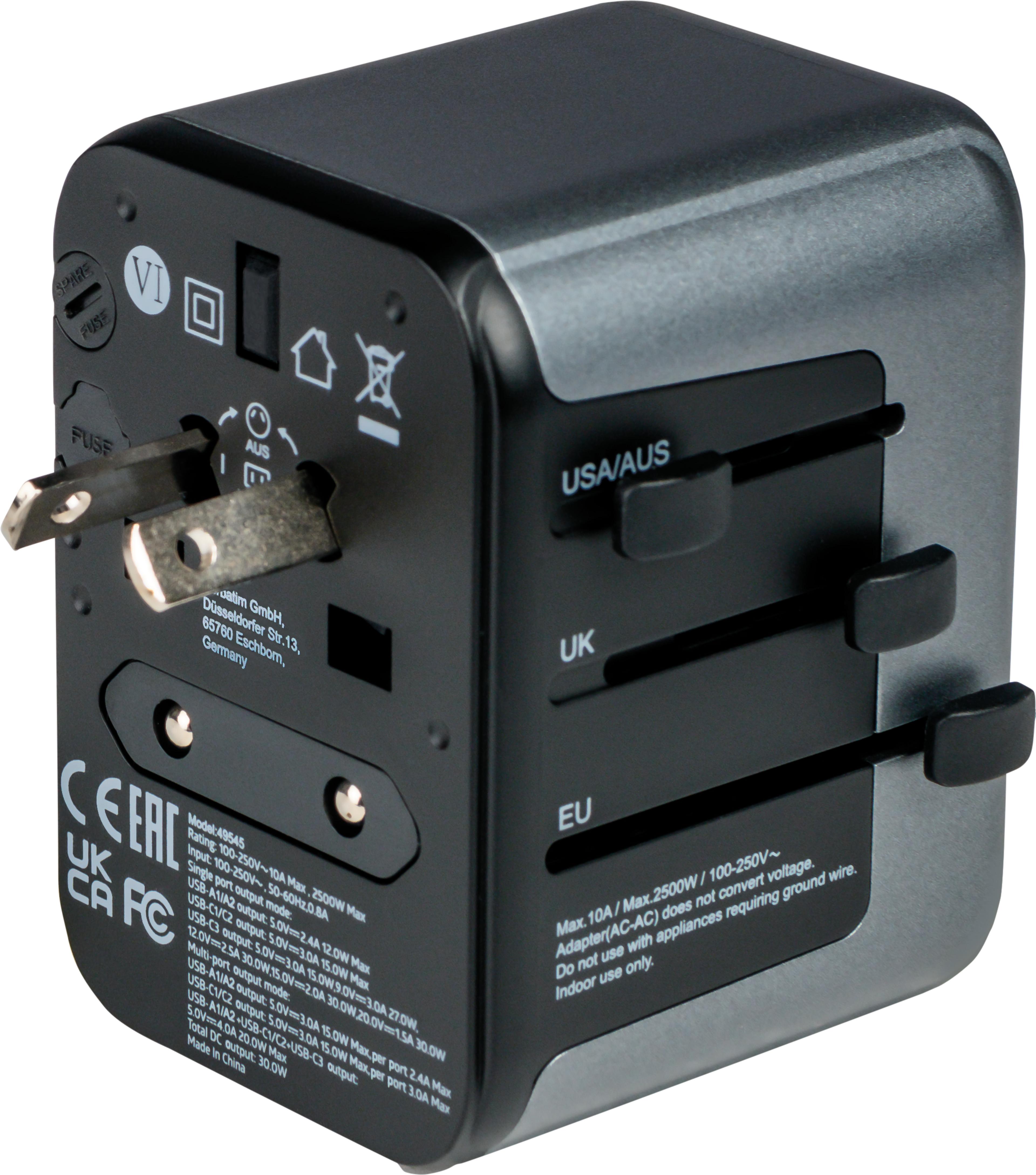 Verbatim World + 5x USB Travel Adapter