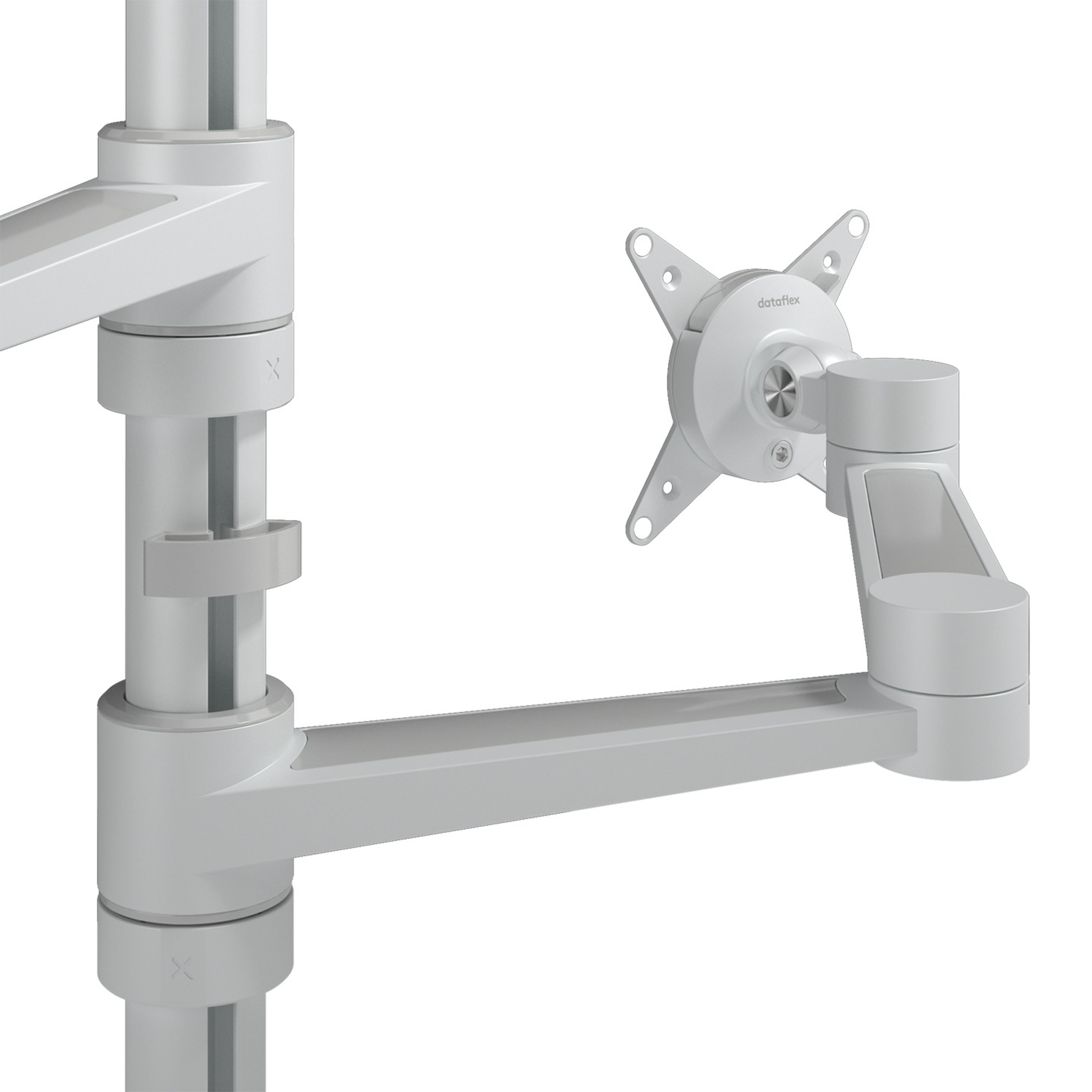 Dataflex Viewlite Dual Desk Mount White