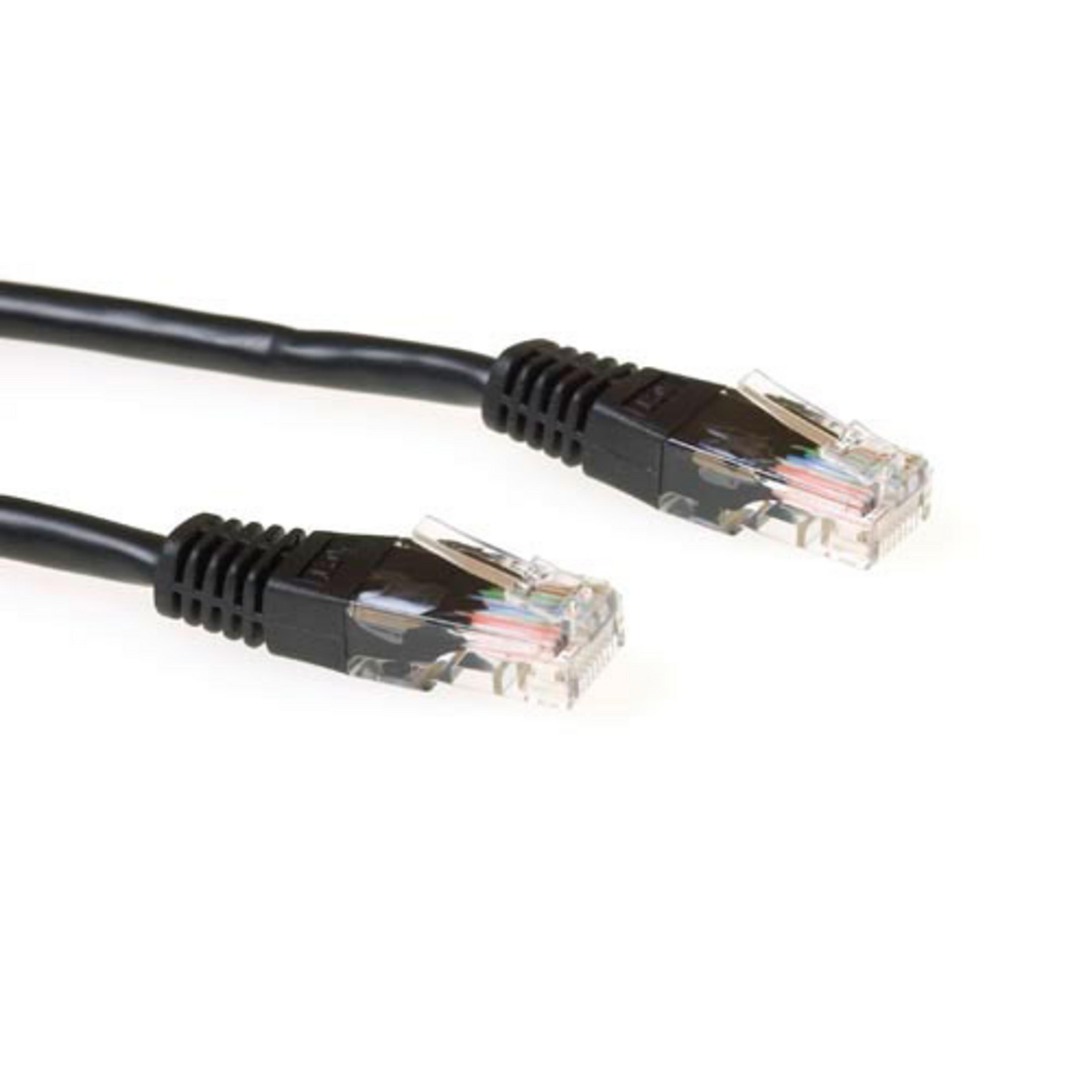 Patch Cable RJ45 U/UTP Cat6 5m Black