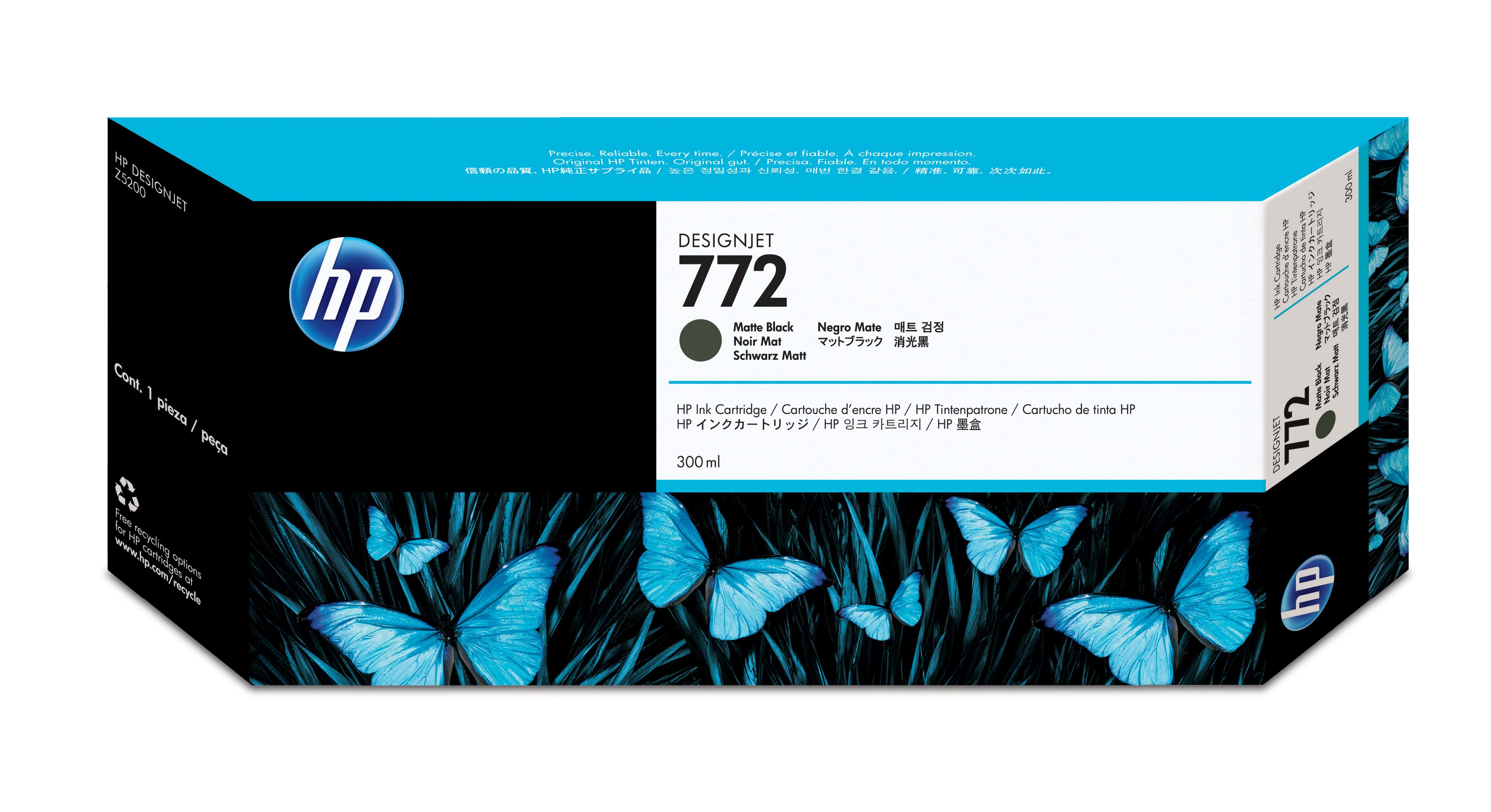 HP 772 Ink 300ml Matte Black