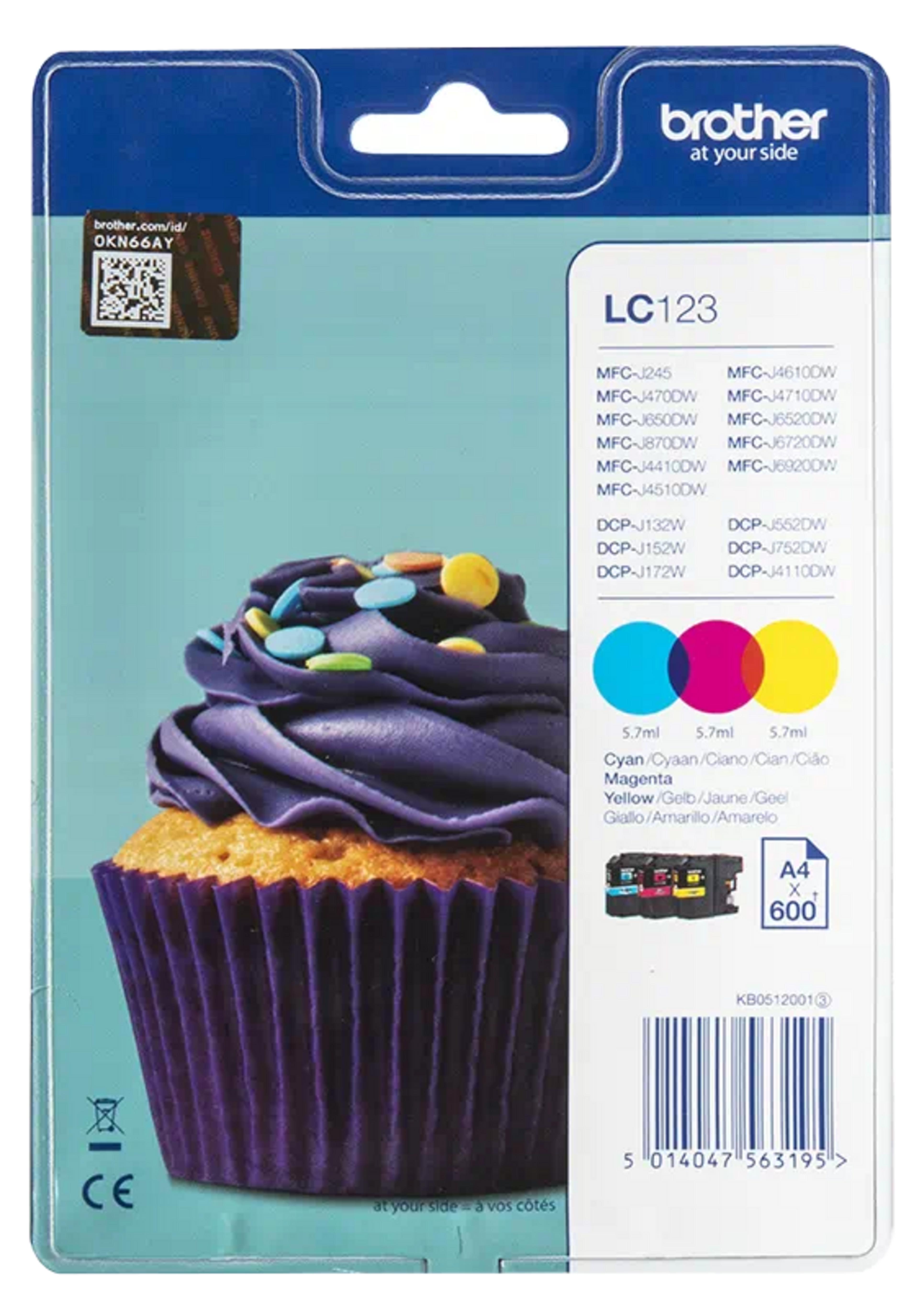 Brother LC-123 Ink C/Y/M