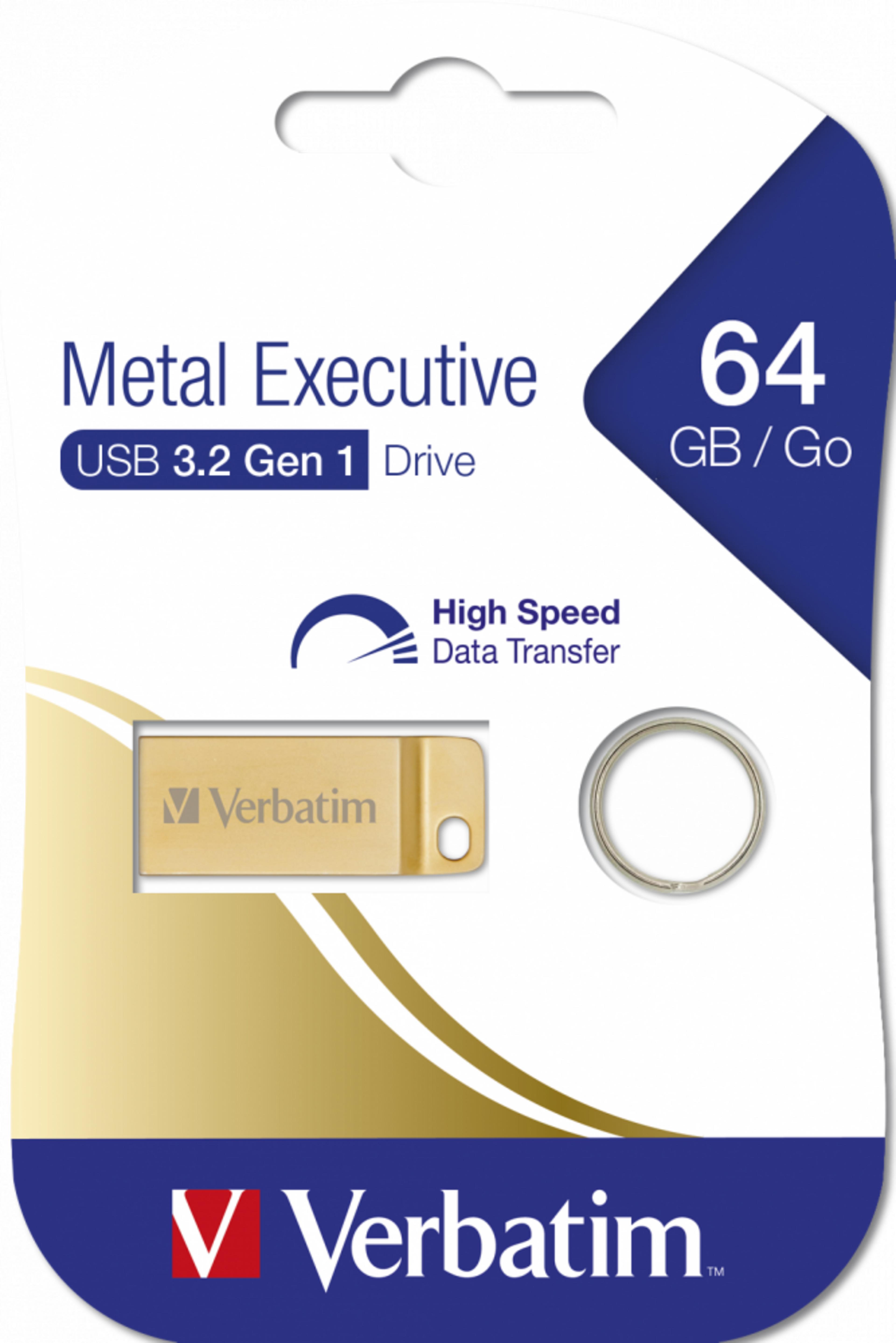 Clé USB 64 Go Verbatim Metal Executive