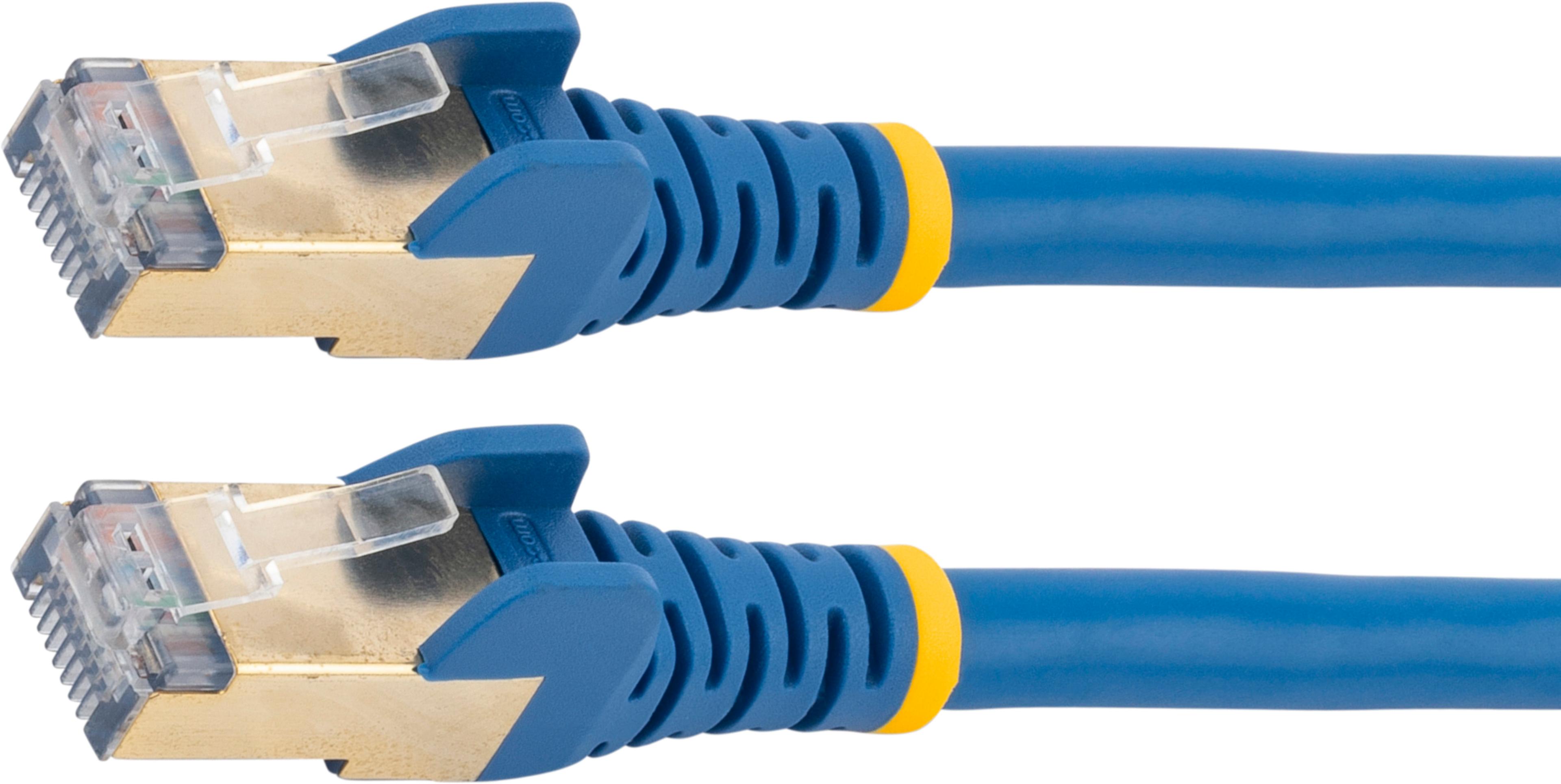 Patch Cable RJ45 F/FTP Cat6a 1m Blue