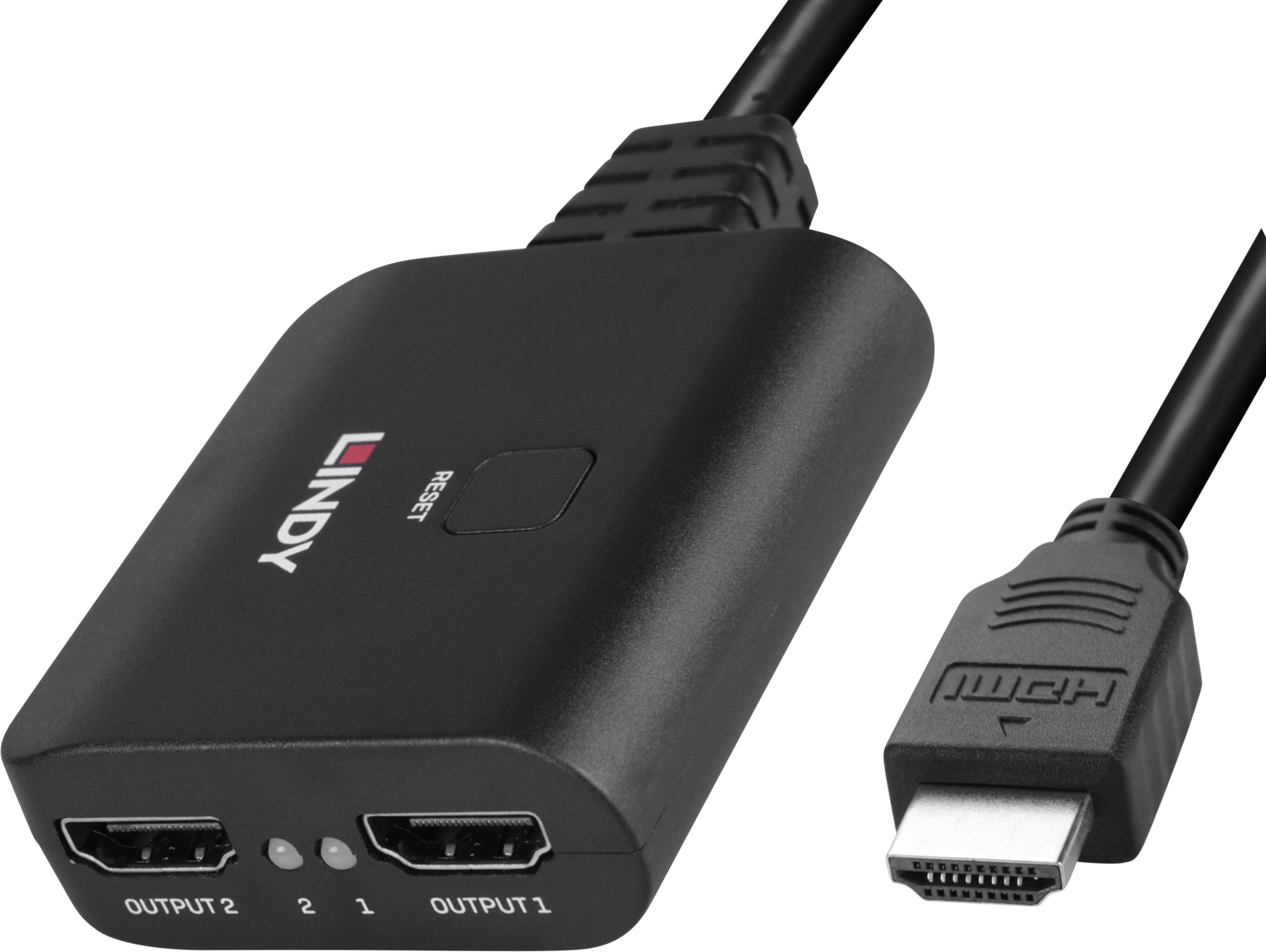 Répartiteur LINDY HDMI 1:2 4K