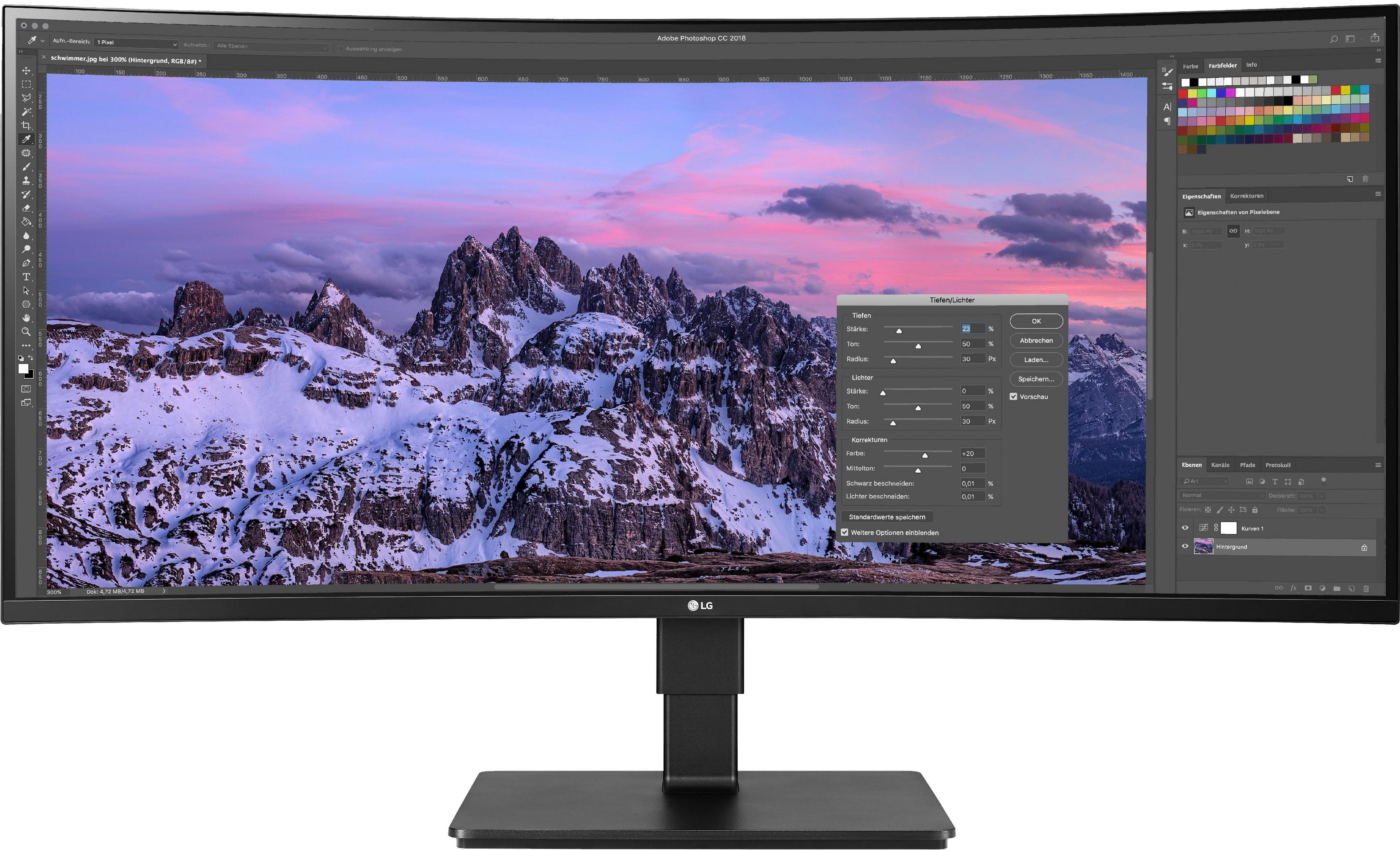 LG 35BN77CP-B Curved Monitor